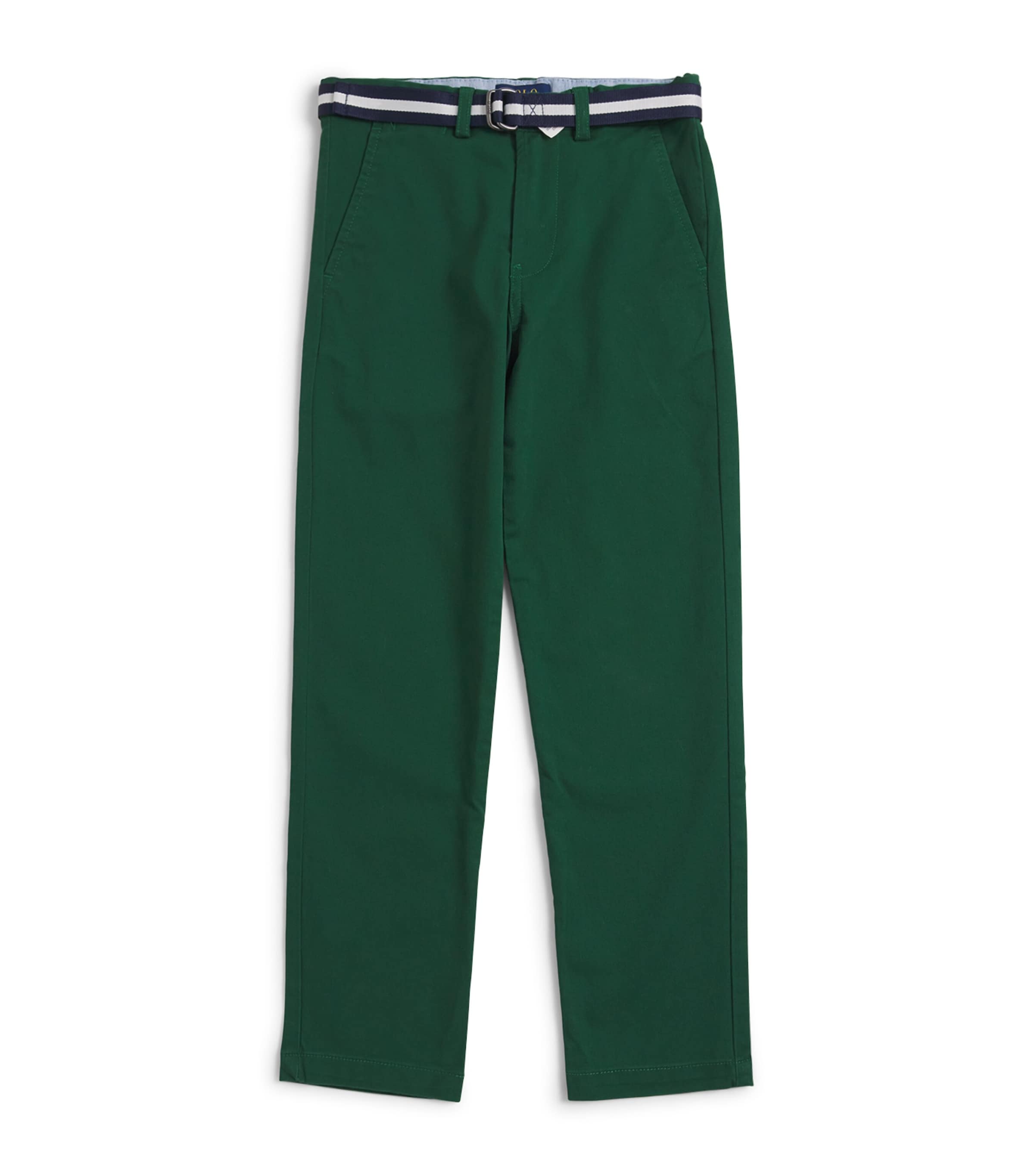 Ralph Lauren Kids Belted Bedford Straight Trousers (8-16 Years) Green Image 1