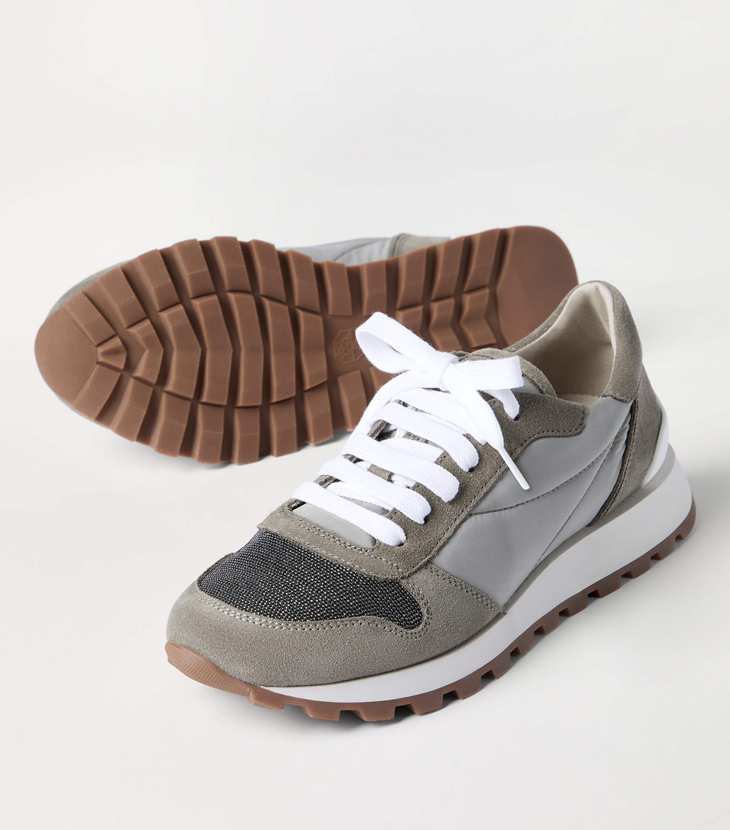 Brunello Cucinelli Techno-Suede Runner Sneakers Image 6