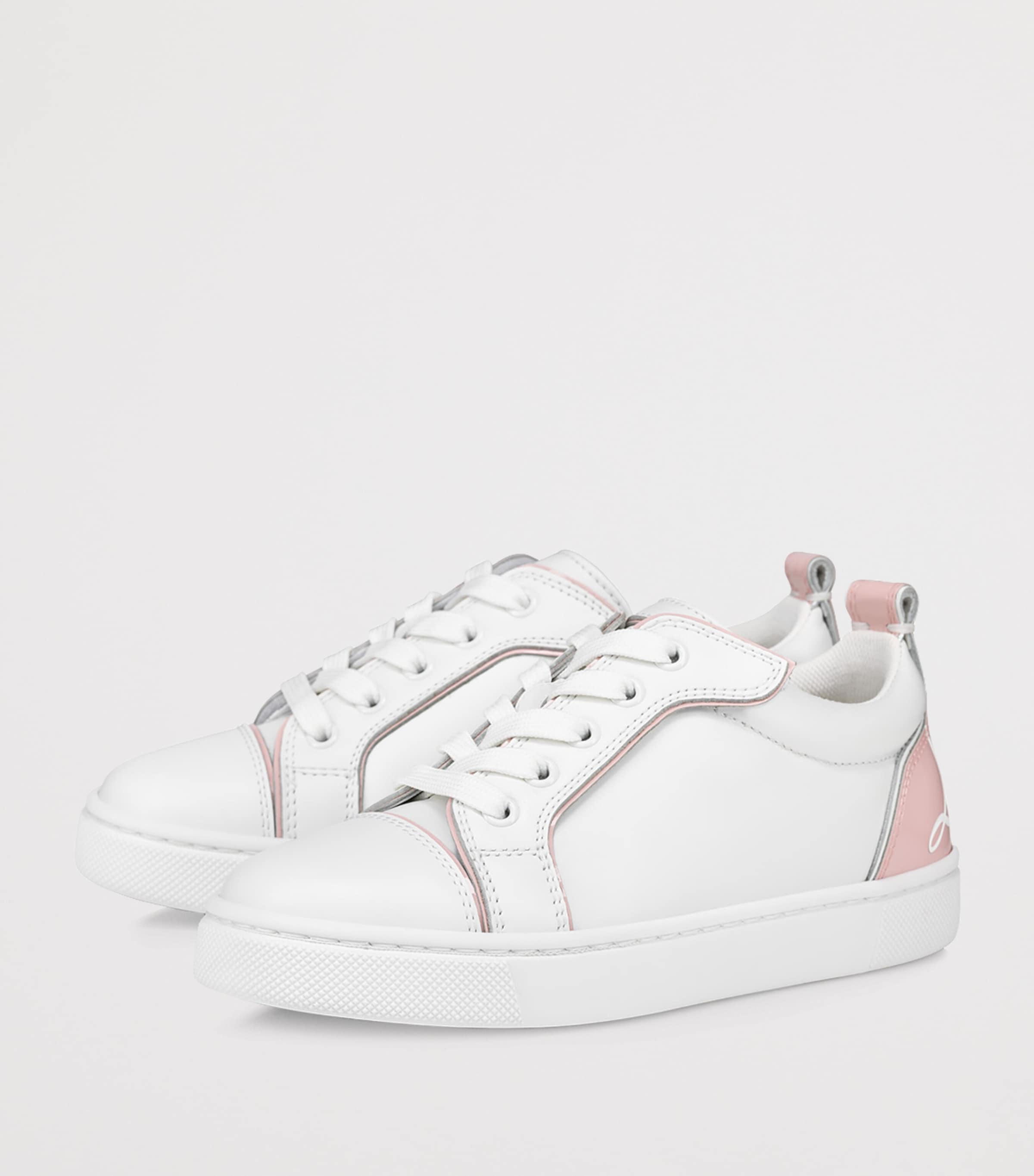 Christian Louboutin Kids 퍼니토 가죽 스니커즈