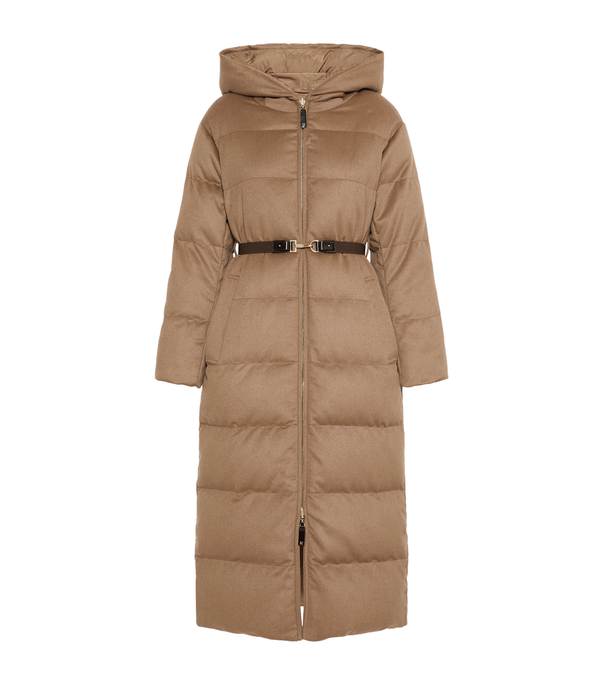 Max Mara Womens Camel-Wool Reversible Puffer Coat Camel Image 1