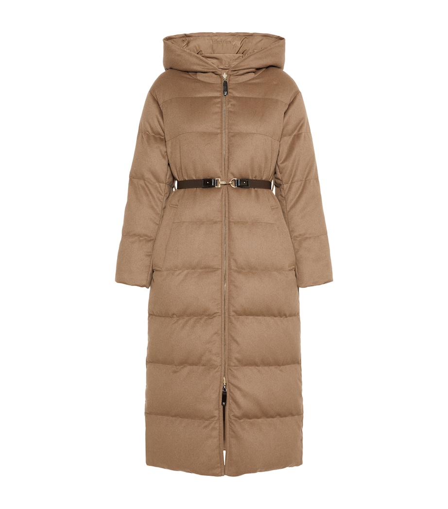 Max Mara Womens Camel-Wool Reversible Puffer Coat Camel Image 1