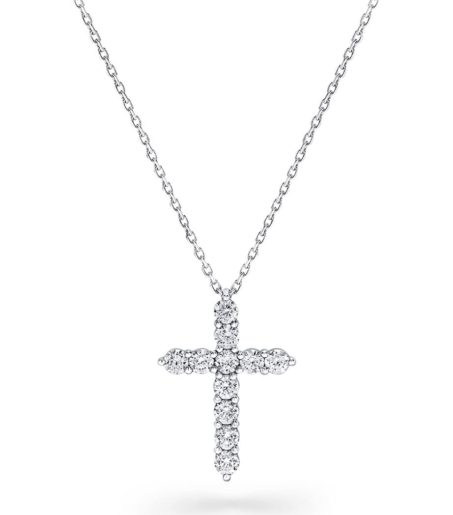 White Gold and Diamond Classic Necklace WHITE GOLD Image 1