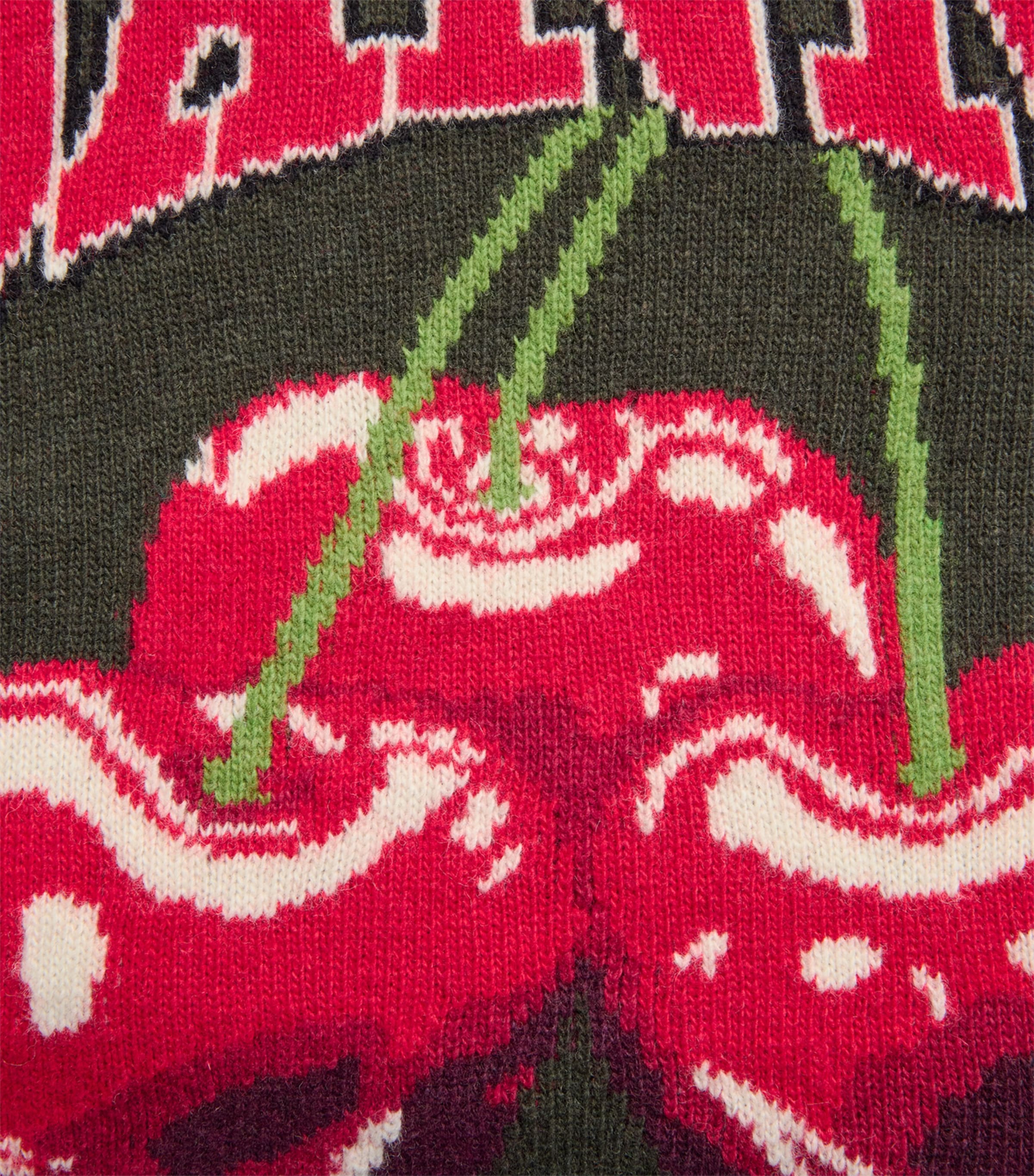 Wool-Blend Oversized Cherry Sweater 861 KALAMATA Image 5