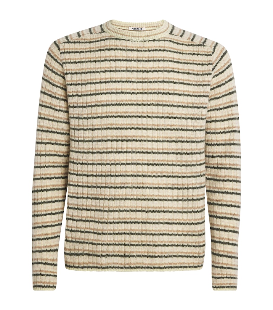 Wool-Cashmere Stripe Sweater IVORY STRIPE Image 1