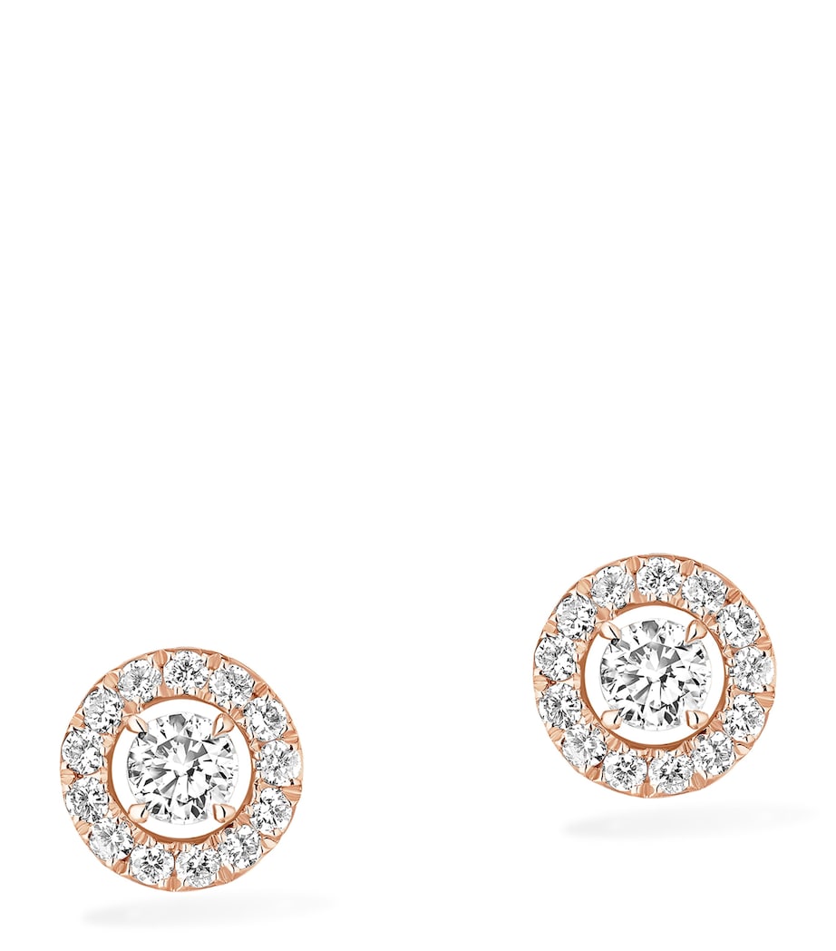 Messika Joy Rose Gold and Diamond Stud Earrings Pink Gold Image 1