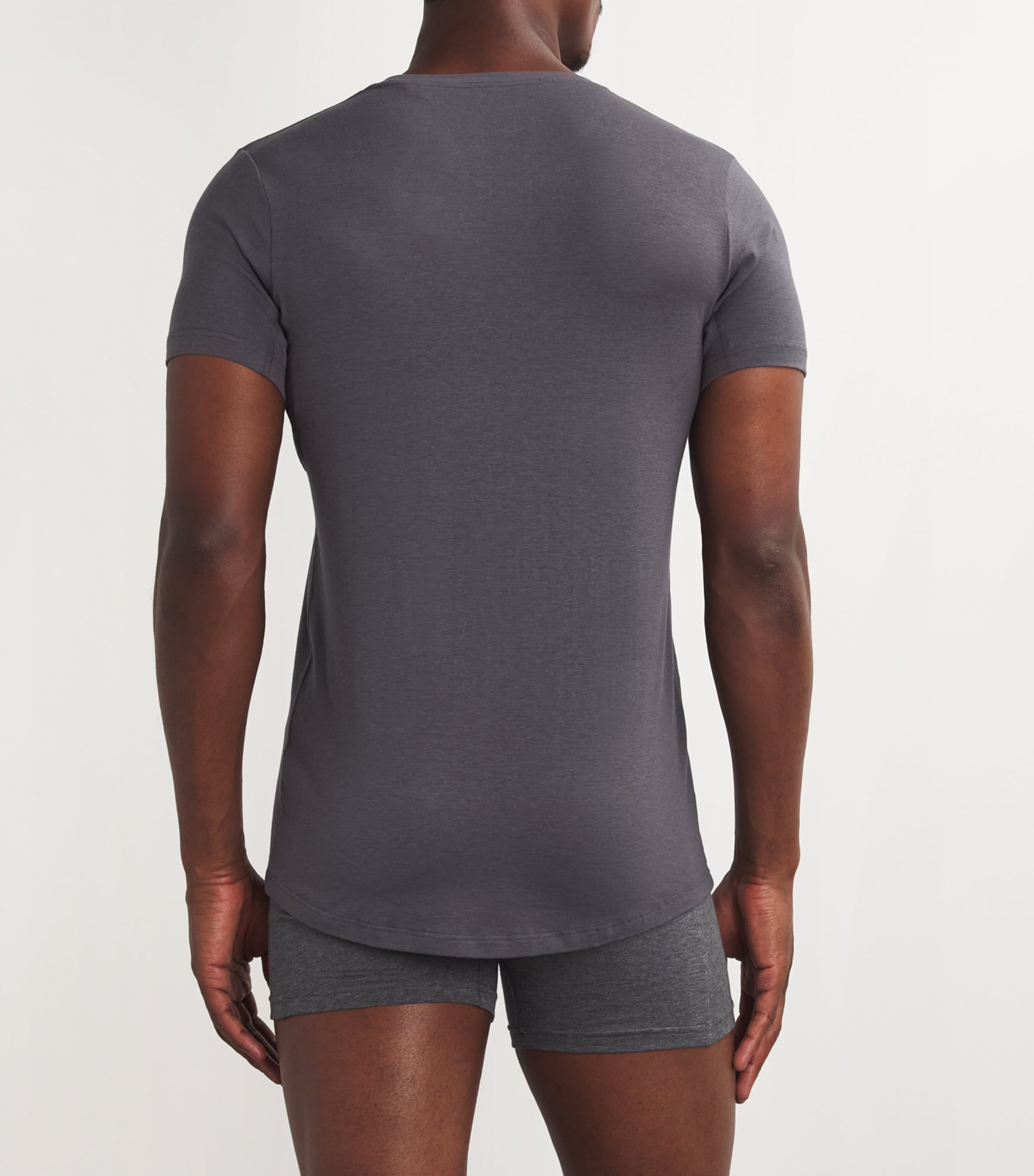 Cotton-Blend Daily Climate Control T-Shirt 3596/CARBON Image 3