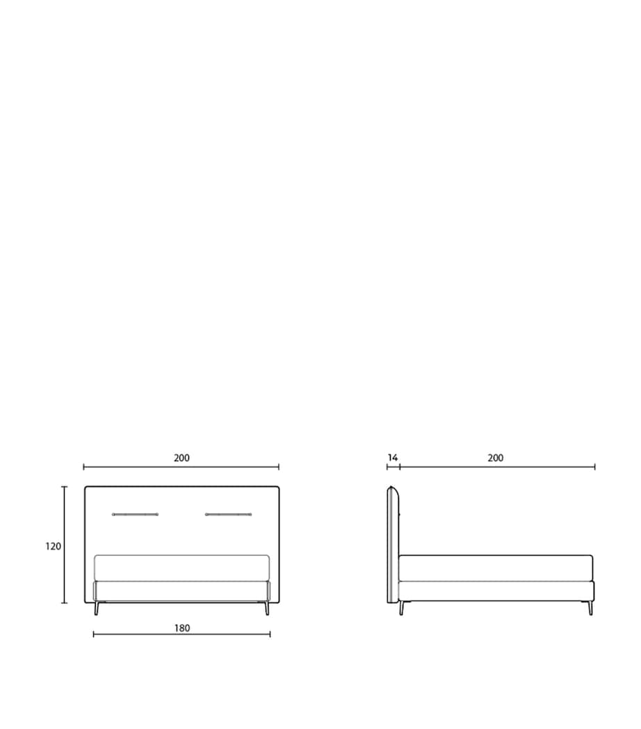 Azur Headboard (200cm) MACAU MOSS Image 8