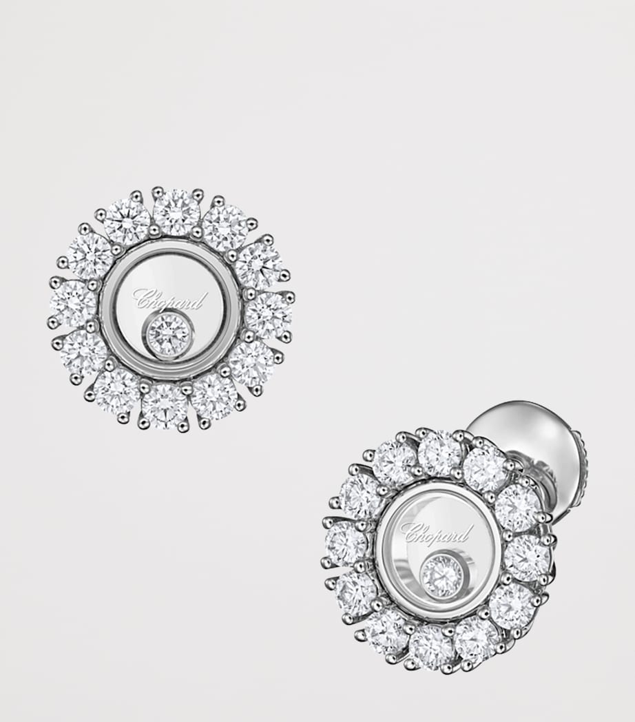 White Gold and Diamond Happy Diamonds Icons Joaillerie Stud Earrings 18K WHITE GOLD Image 2
