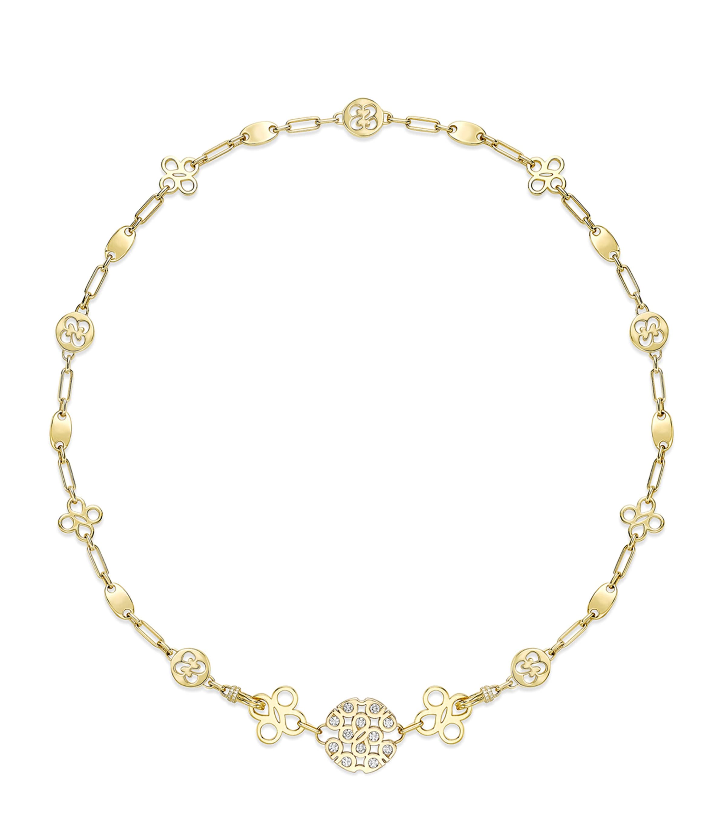 Boodles Yellow Gold And Diamond Be Bold Bracelet