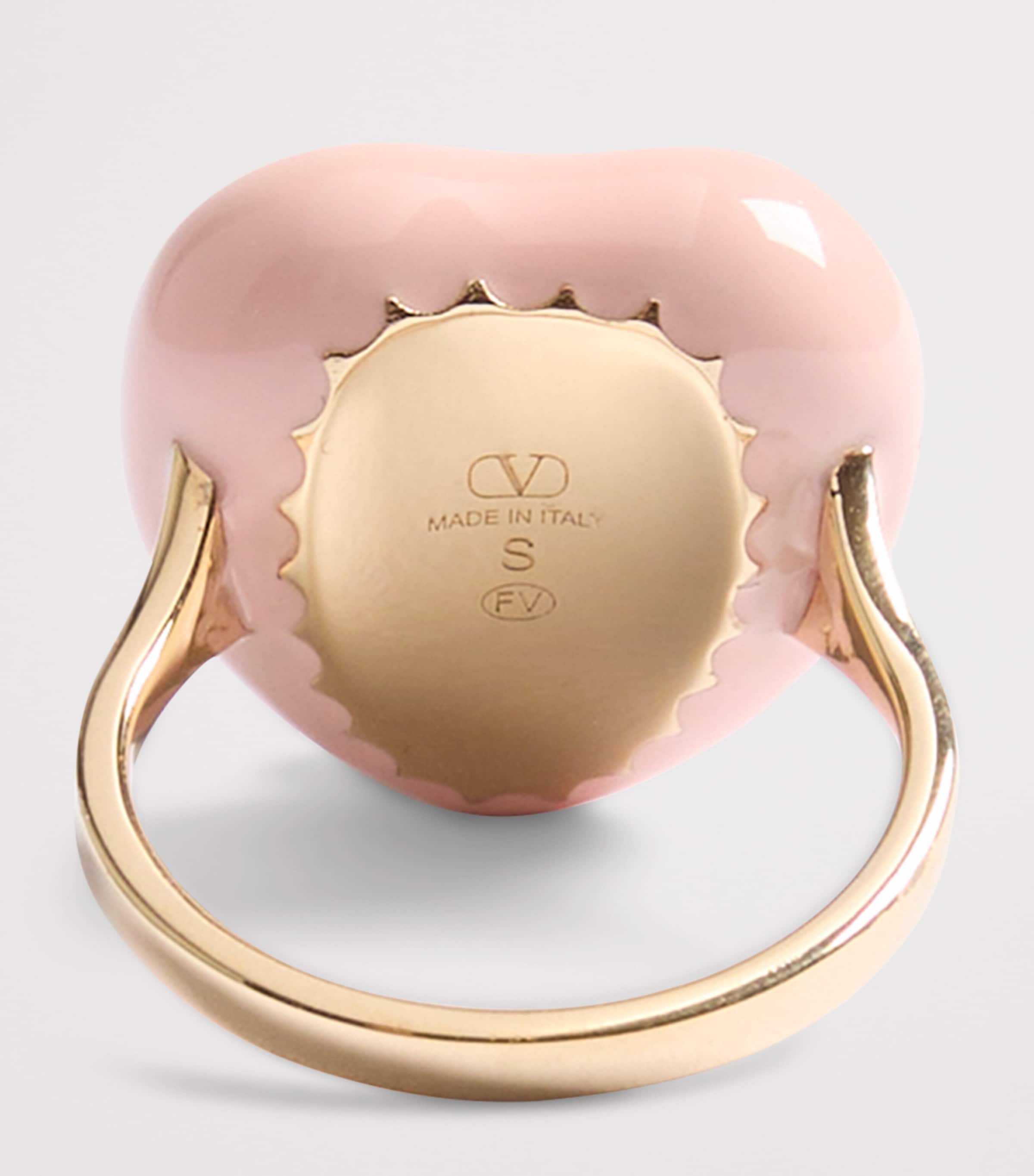Valentino Garavani Enamel Heart Ring Mxs Image 4