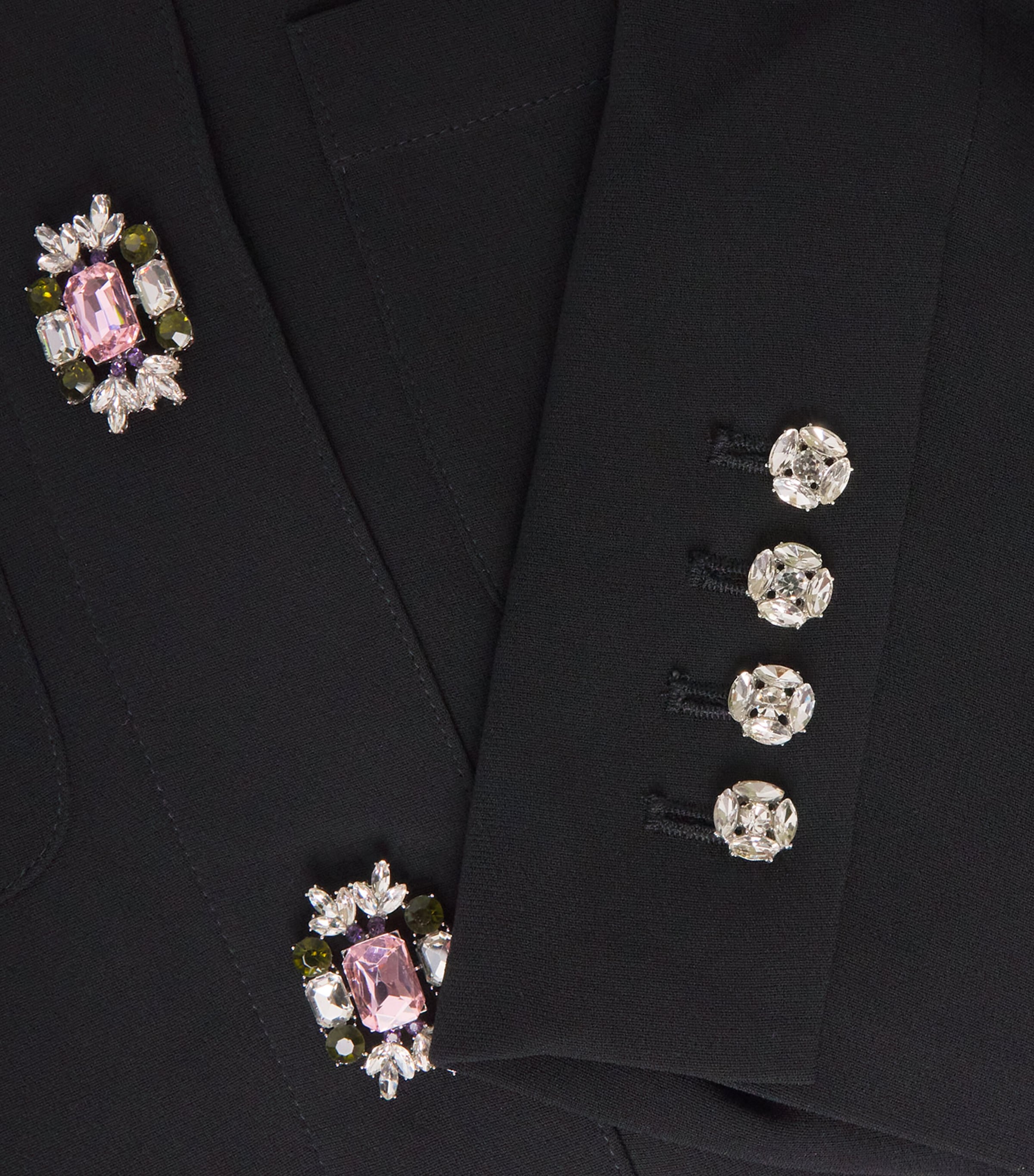 Cheryl Blazer Mini Dress BLACK/IVORY Image 4