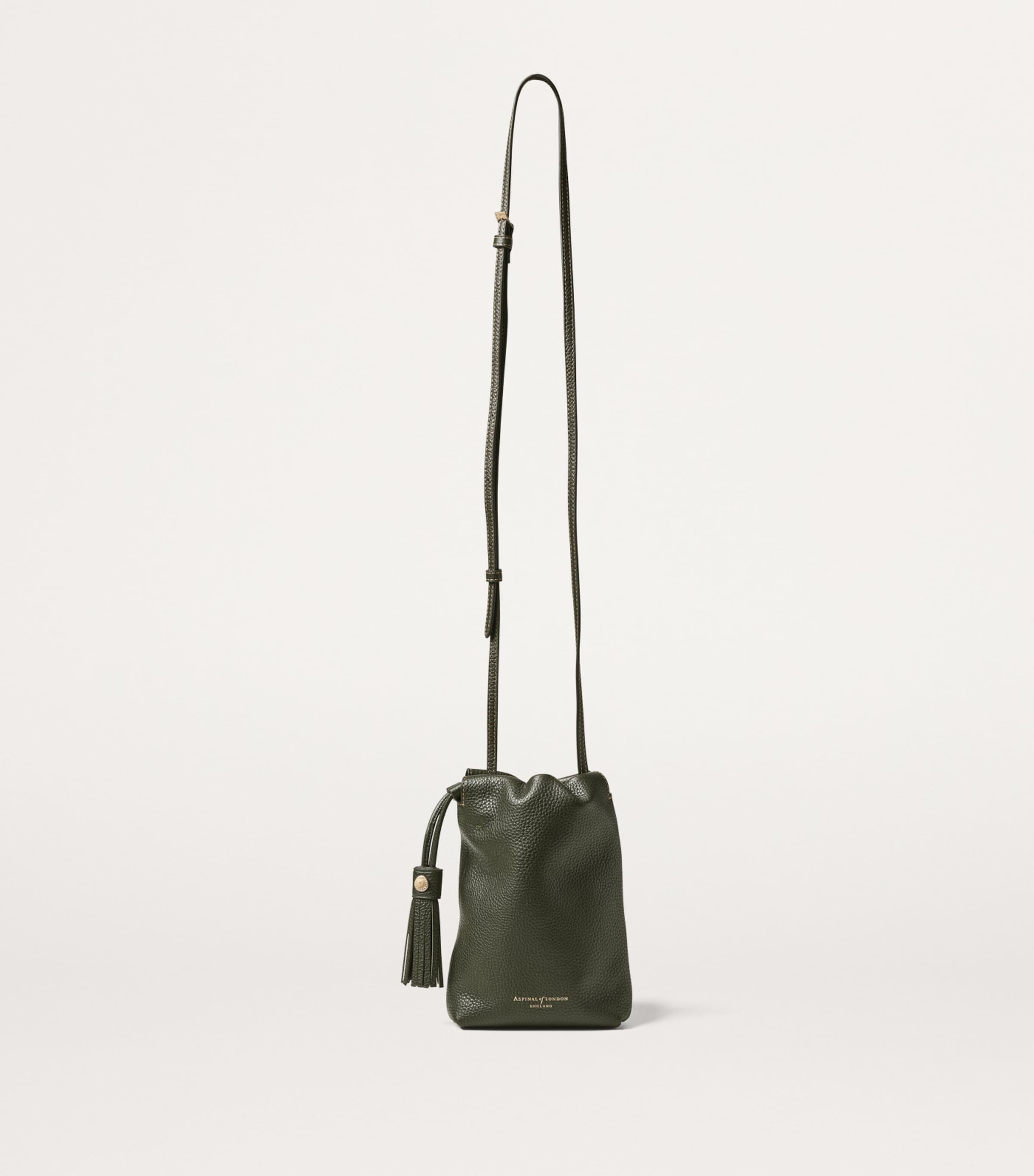 Leather Hudson Cross-Body Bag GREEN Image 2