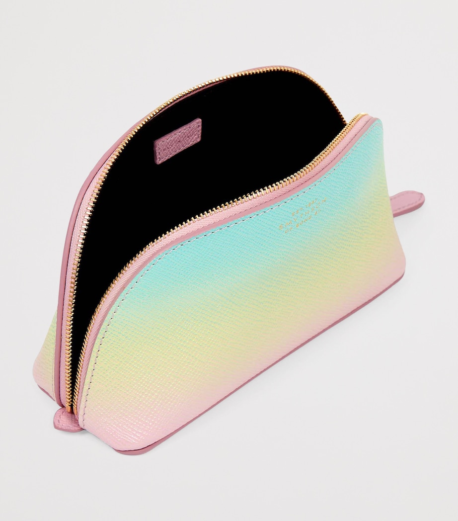 Panama Leather Wash Bag PEARL PINK Image 1