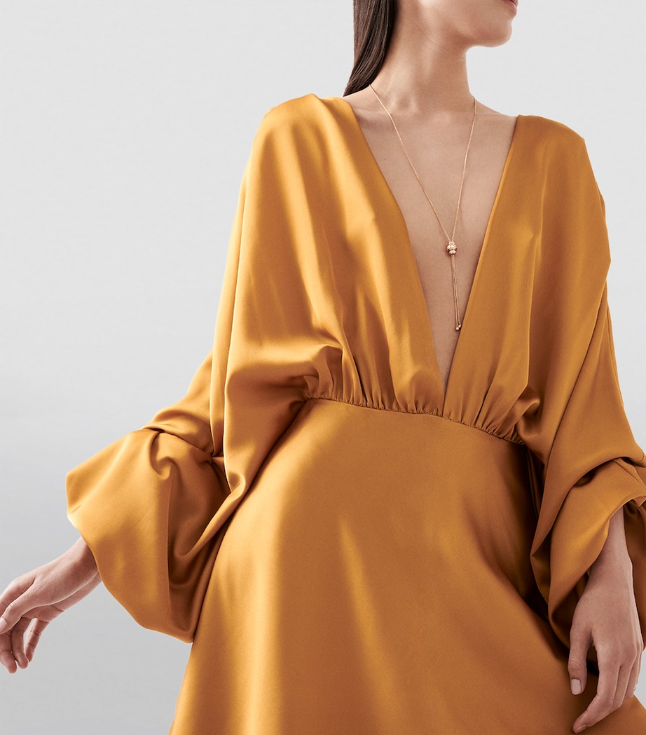 Rose Gold and Diamond Possession Pendant Necklace PINK GOLD Image 2