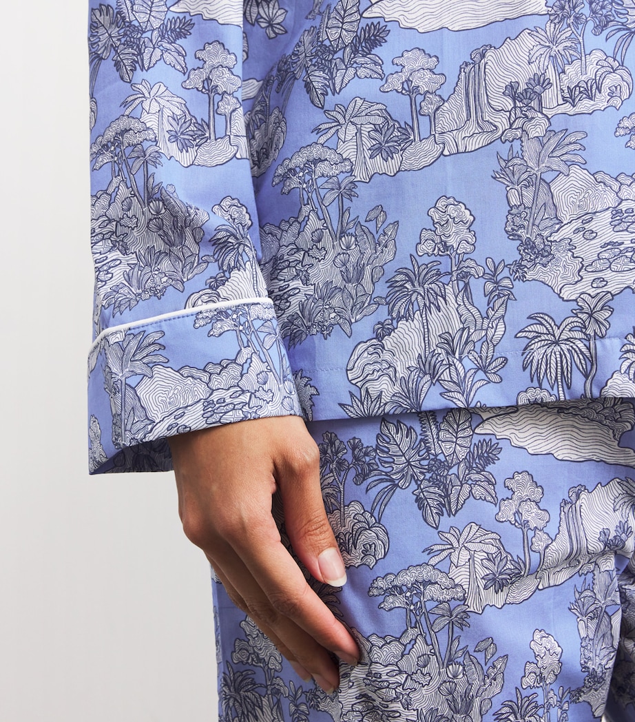 Cotton Island Print Pyjama Set BLUE Image 6