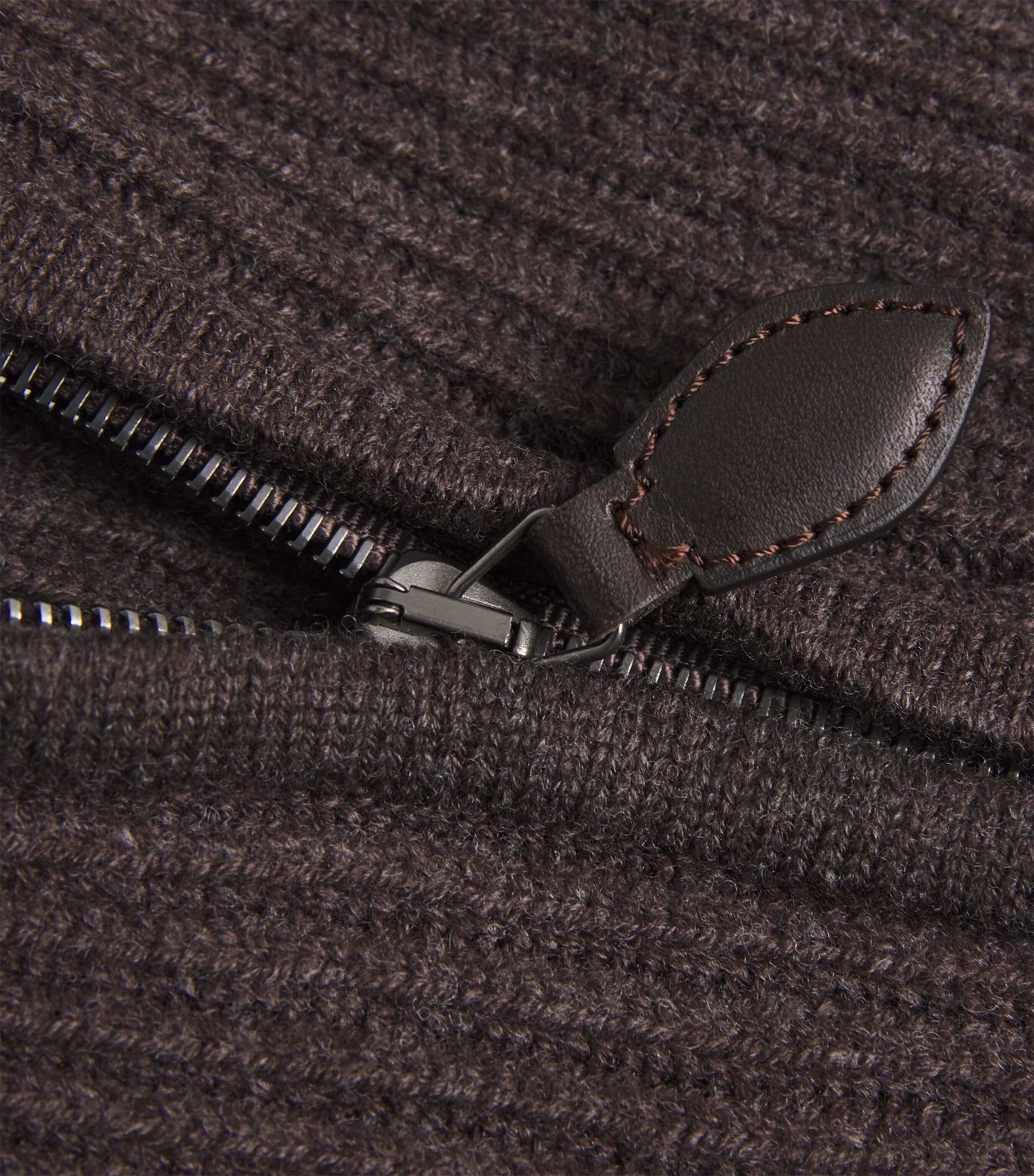 Wool-Cashmere Quarter-Zip Clifford Sweater PEPPERCORN Image 5