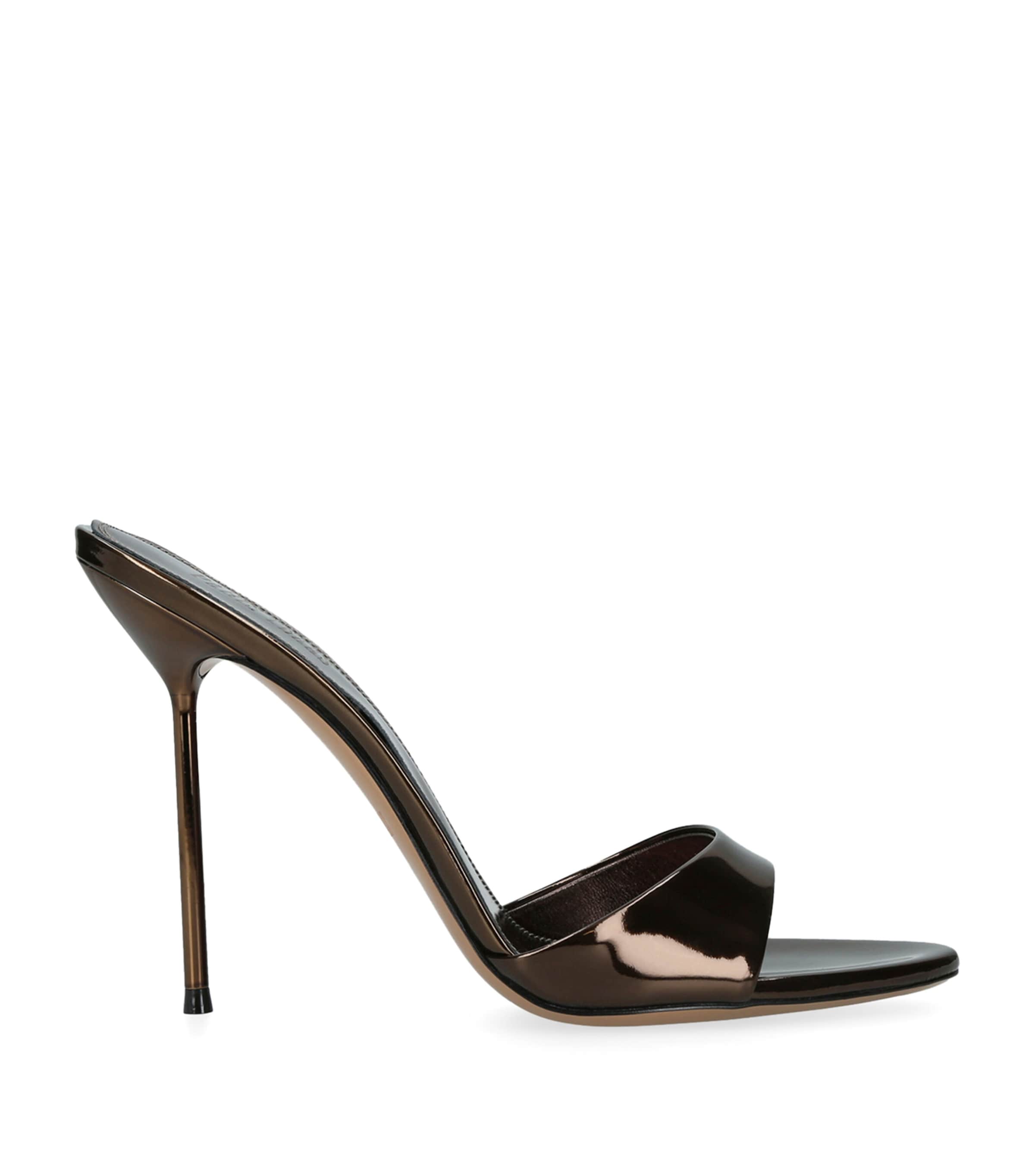 Paris Texas Patent Leather Lidia Mules 105 Dark Brown Image 1