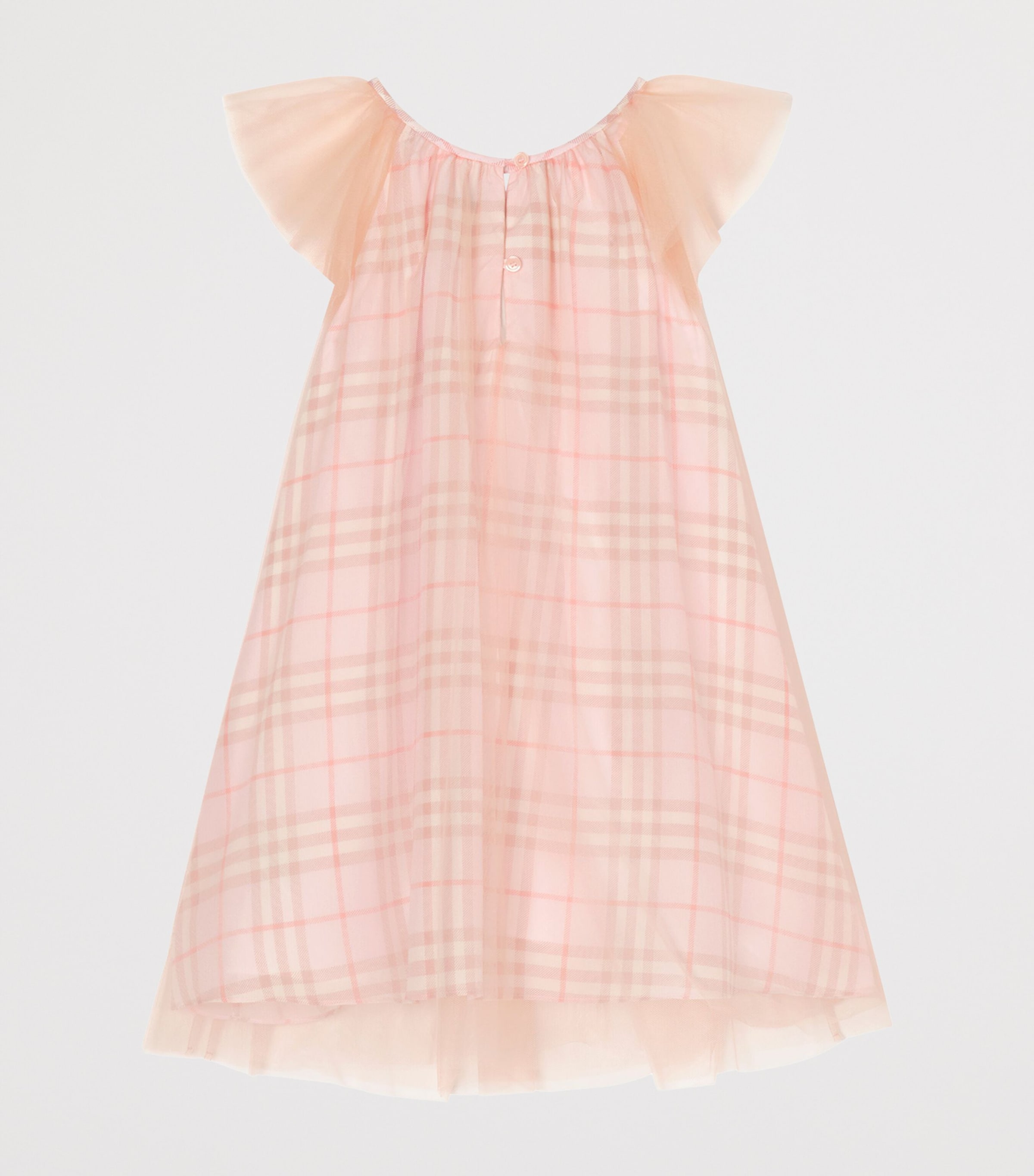 Burberry Kids Silk Check Dress (4-12 Years) Quartz Rose Ip Check Image 2