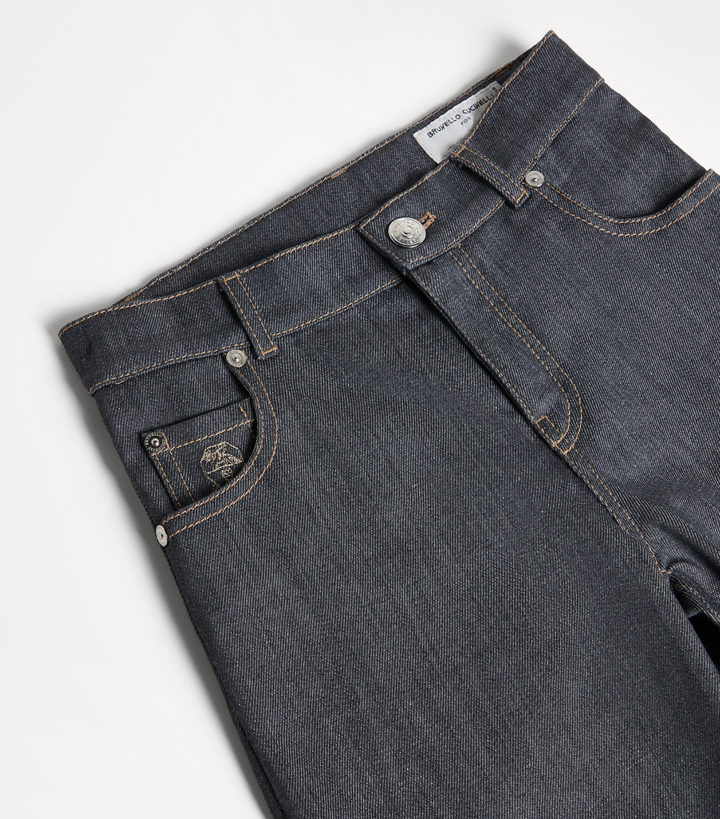 Brunello Cucinelli Kids Denim Jeans (4-6 Years) Image 3