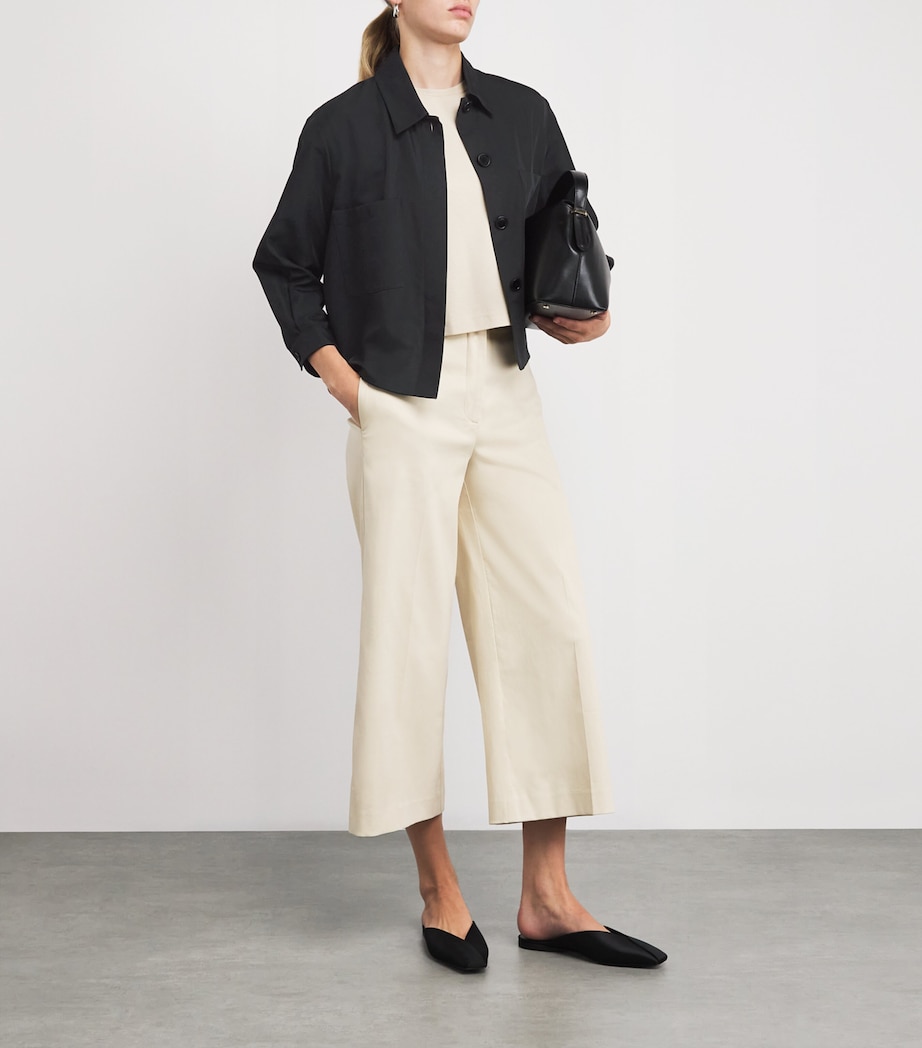 Silk-Cotton Satie Shirt BLACK Image 2