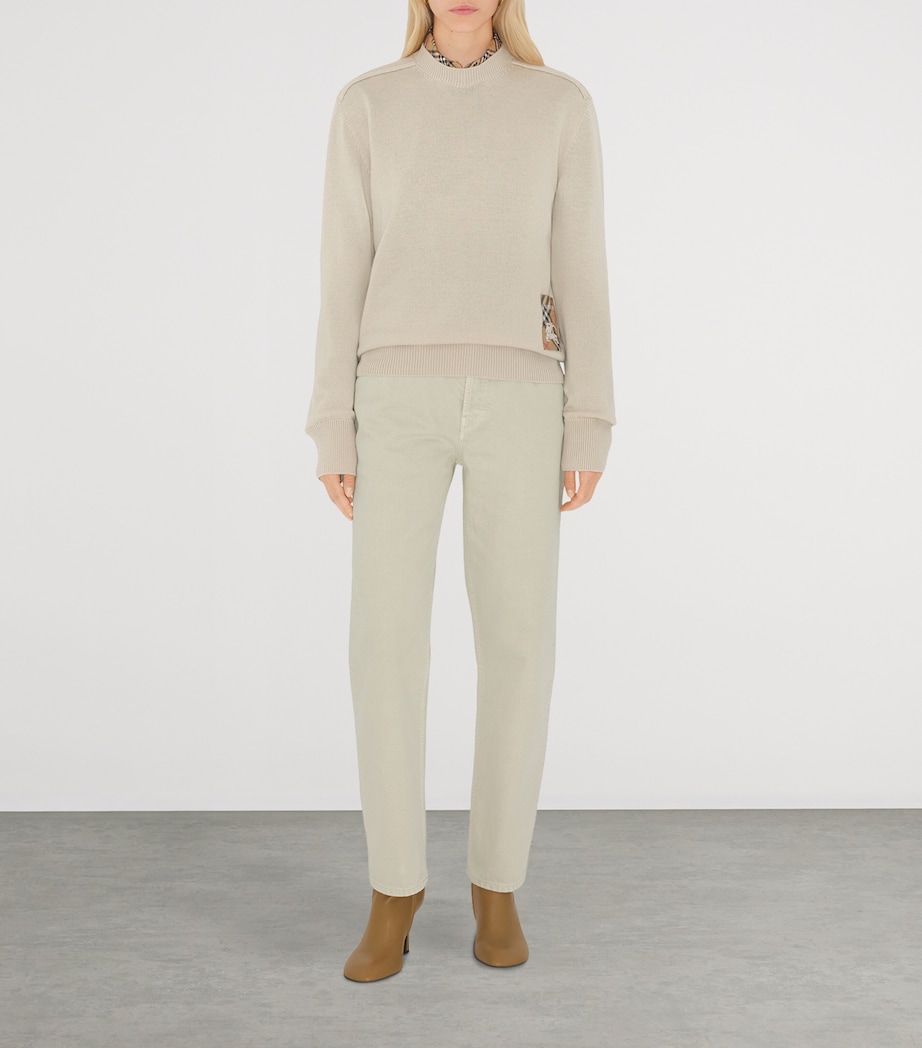 Wool Logo Label Sweater NUTMEG Image 2