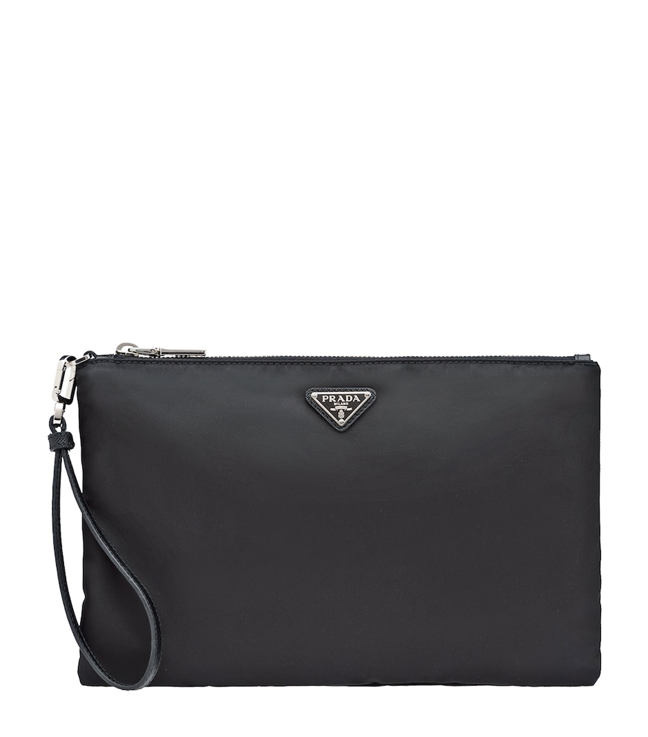 Prada Re-Nylon and Saffiano Leather Wristlet Pouch Image 1
