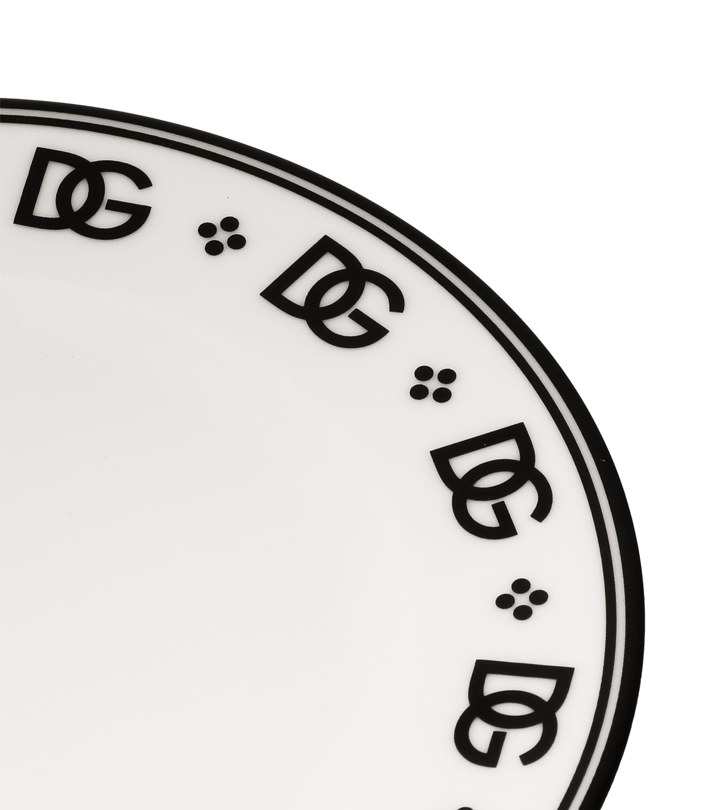 Set of 2 DG Logo Bread Plates (17cm) U0082-DG LOGO BORDO Image 5