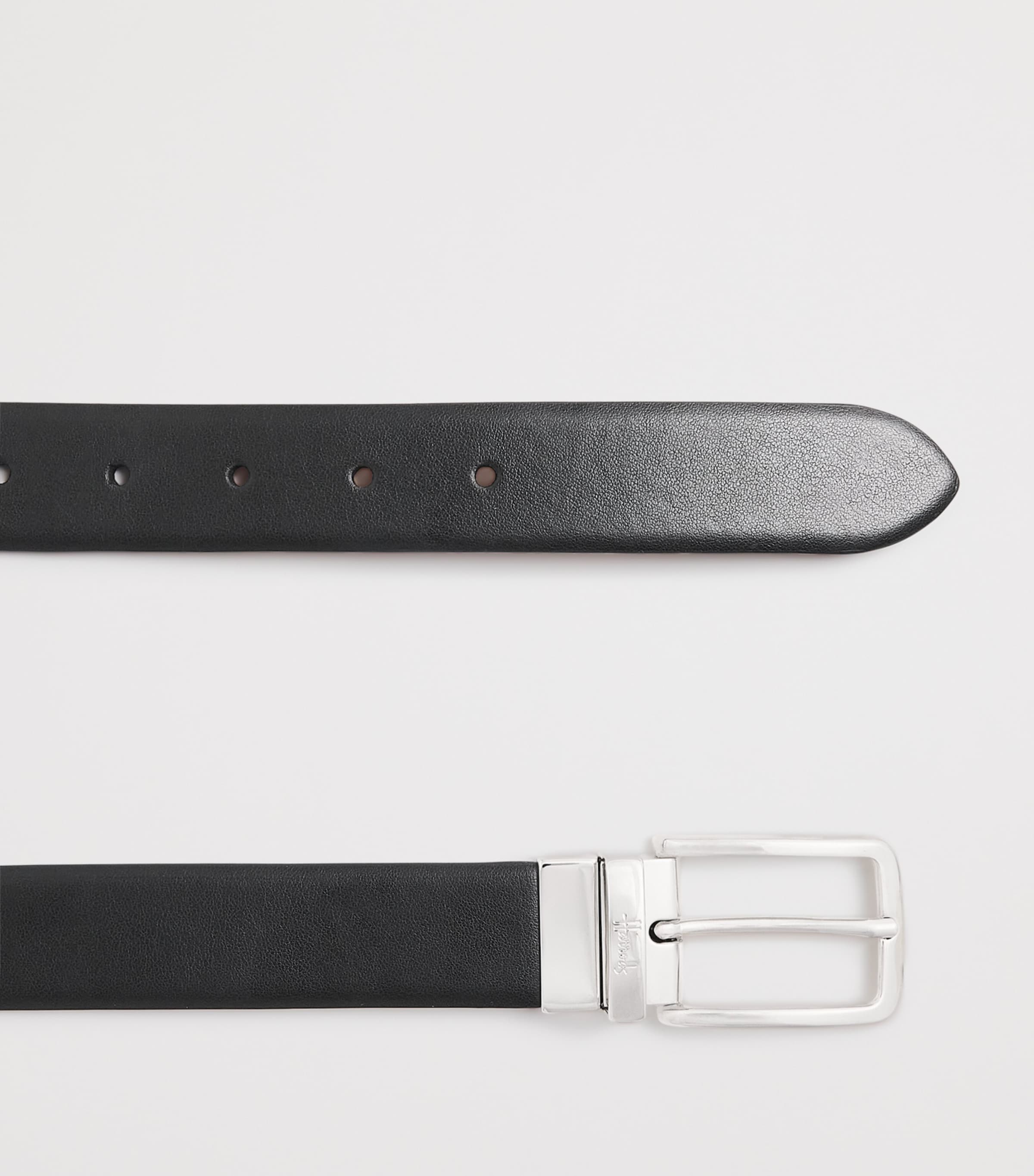 Harrods Leather Reversible Belt Black Image 4