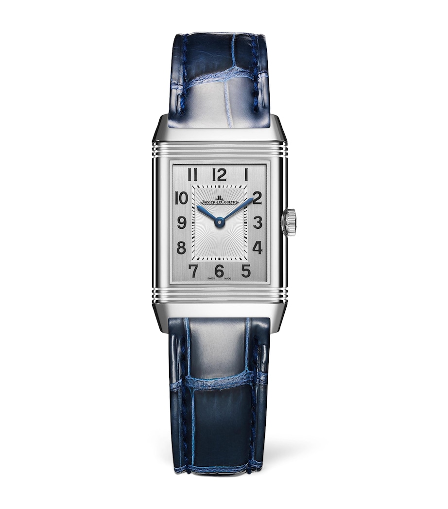 Small Stainless Steel and Diamond Reverso Classic Duetto Watch 21mm STAINLESS STEEL Image 1