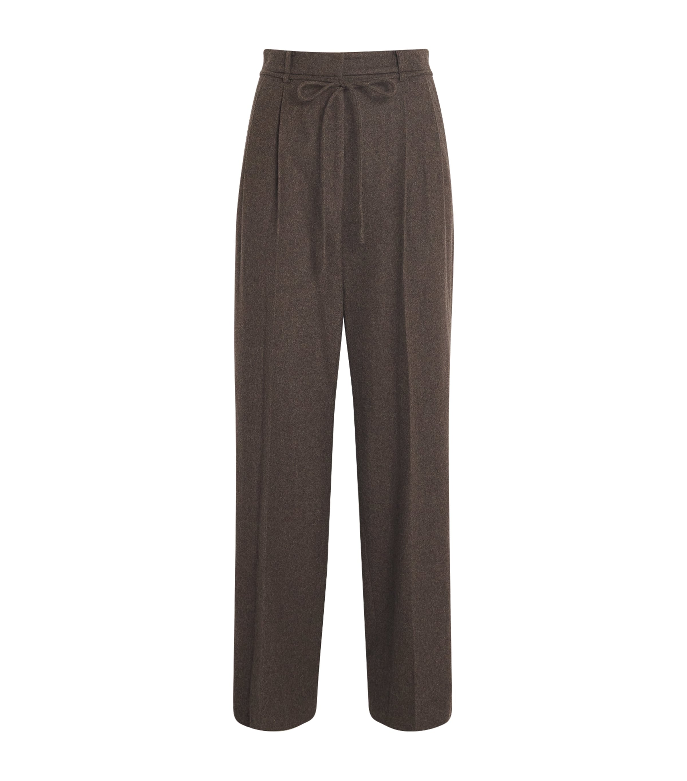 Shop Le 17 Septembre Wool-blend Trousers In Brown