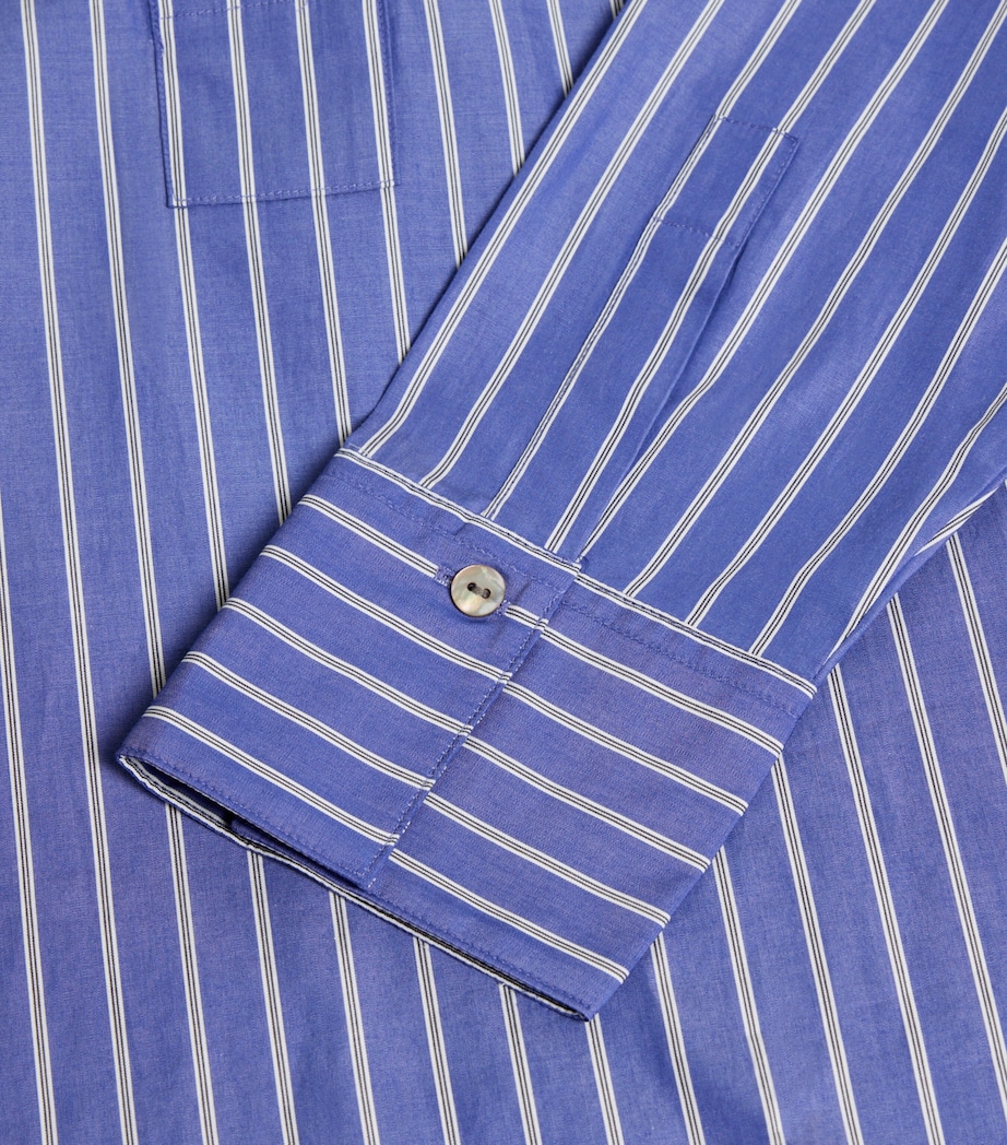 Stripe Popover Shirt 411PTW-PALE TWILIGHT Image 2