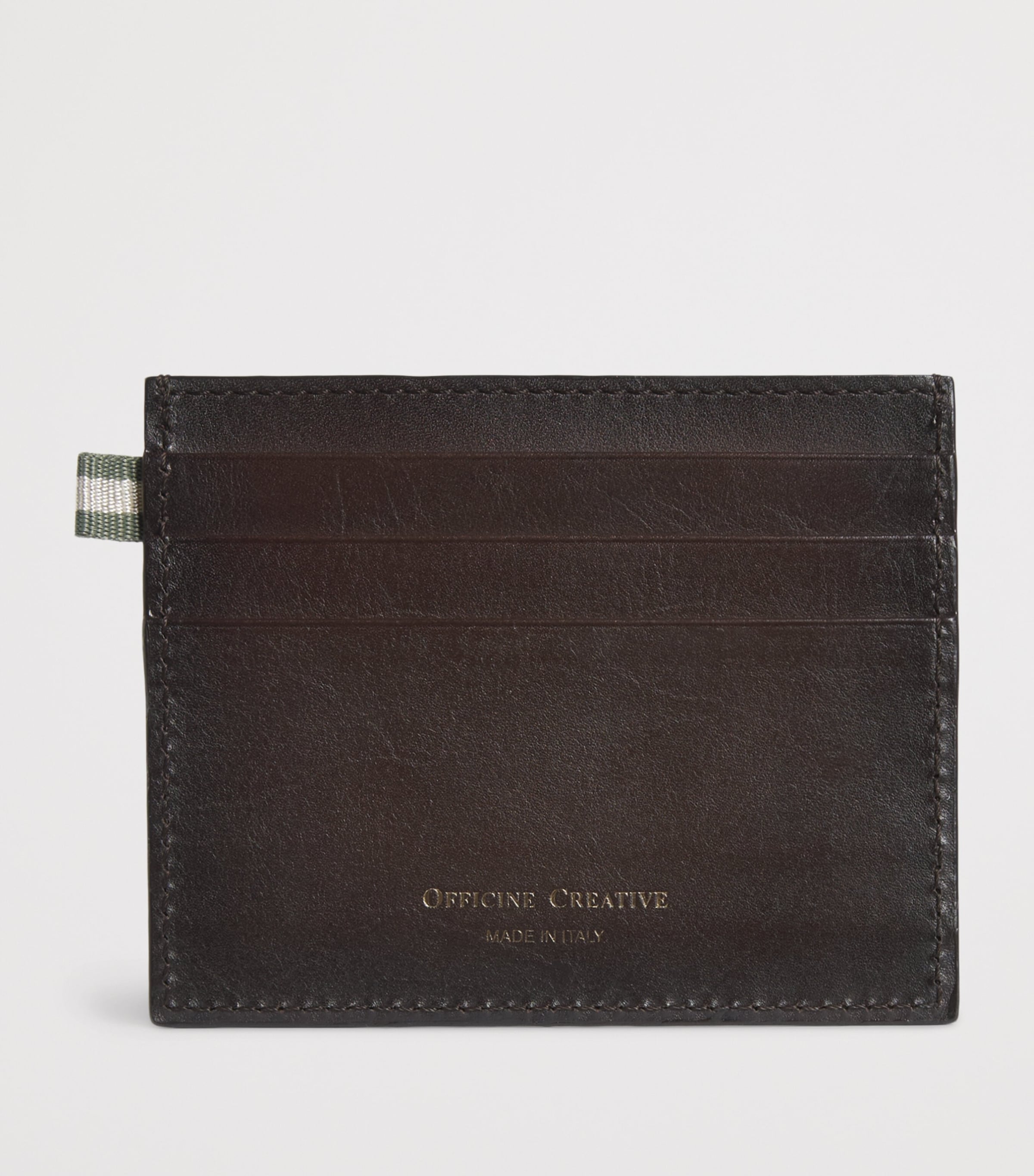 Officine Creative Leather Boudin Card Holder Moro Image 2