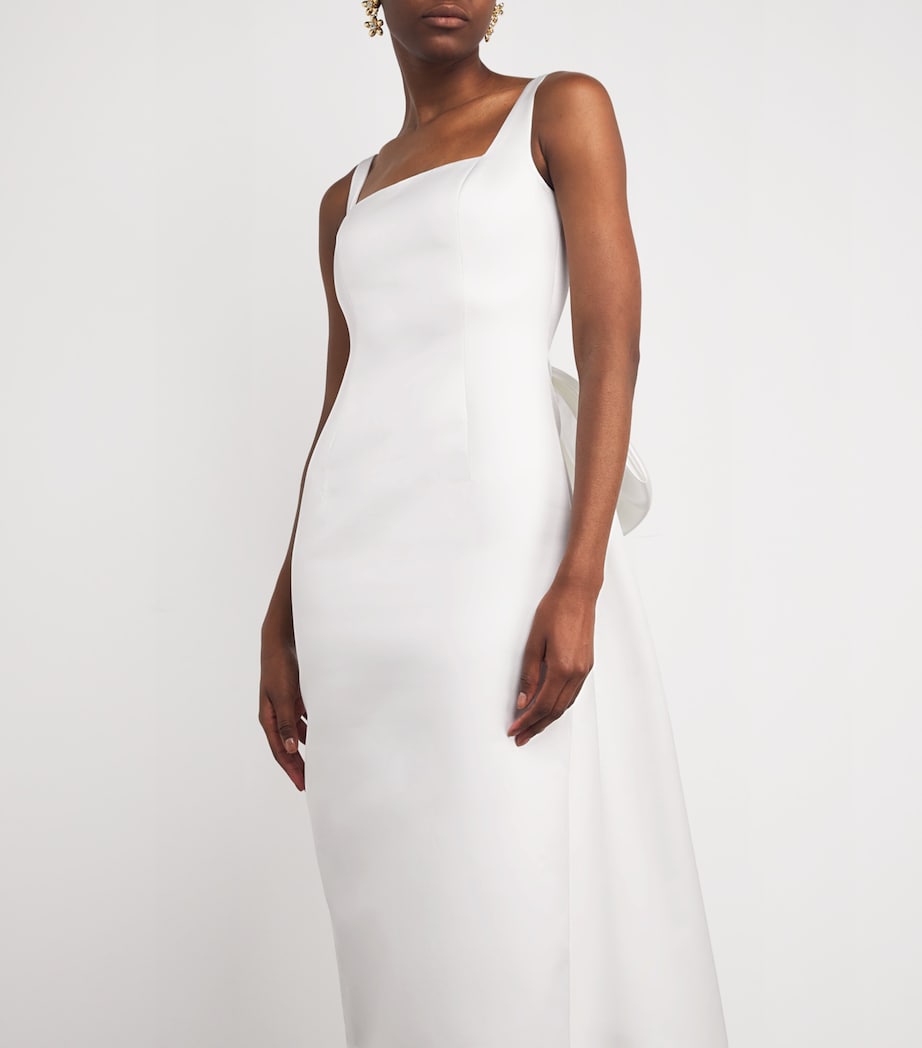 Duchesse Satin Shannon Gown WHITE Image 4