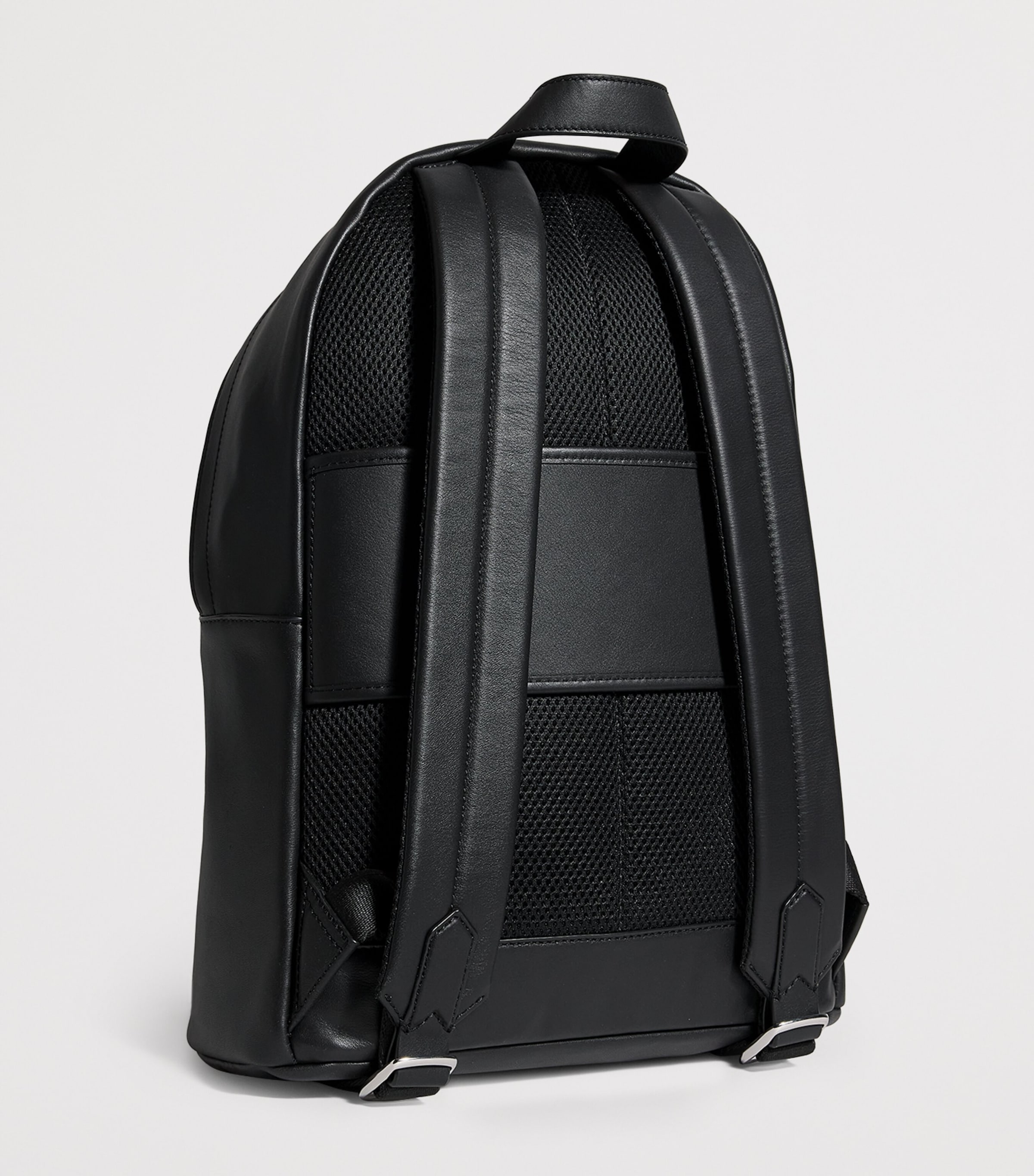 Polo Ralph Lauren Leather Logo Backpack Black Image 3