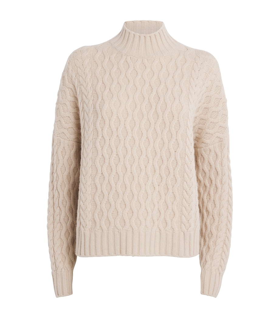 Virgin Wool High-Neck Sweater BEIGE Image 1