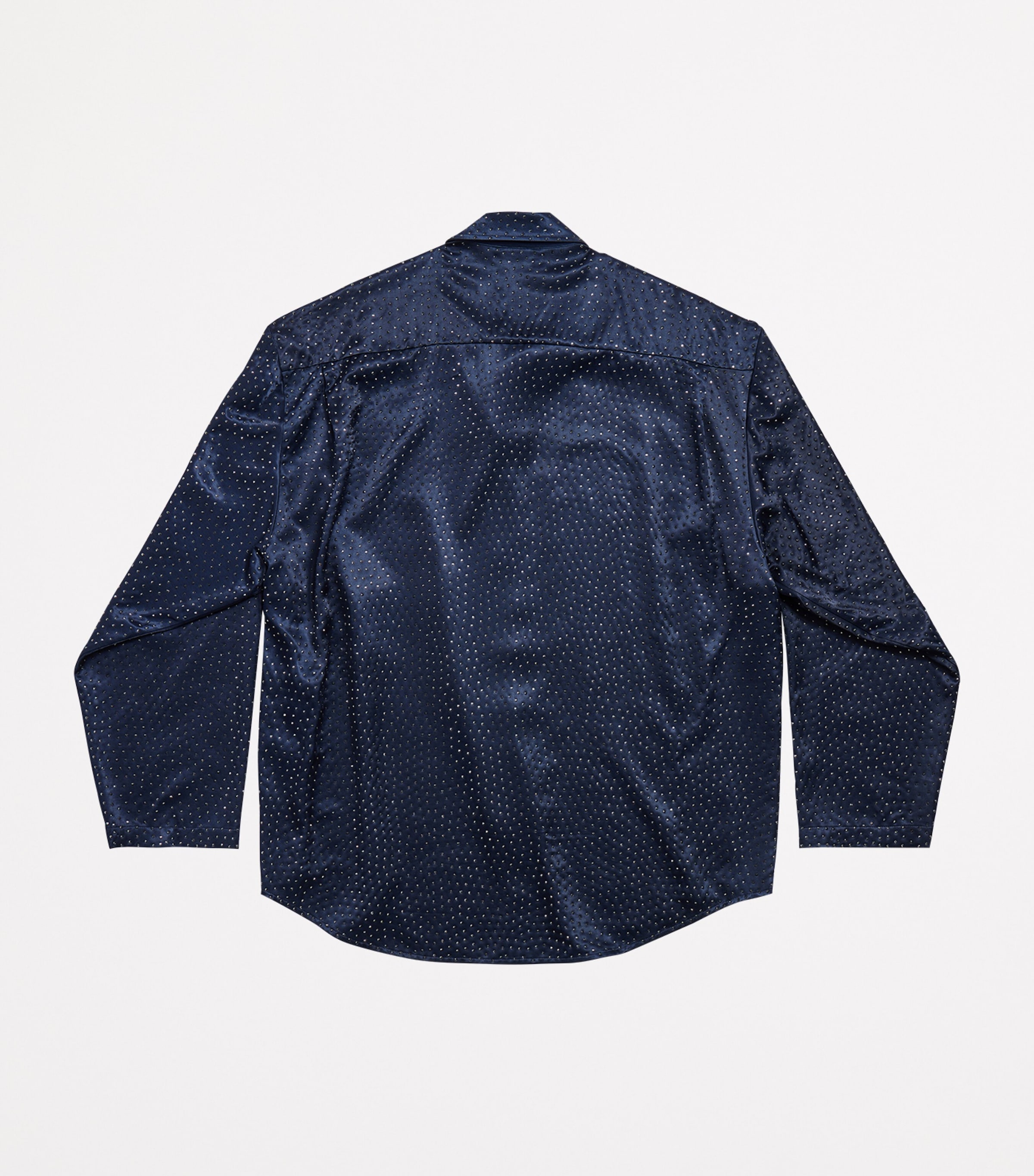 Balenciaga Womens Satin Crystal-Embellished Shirt Image 2