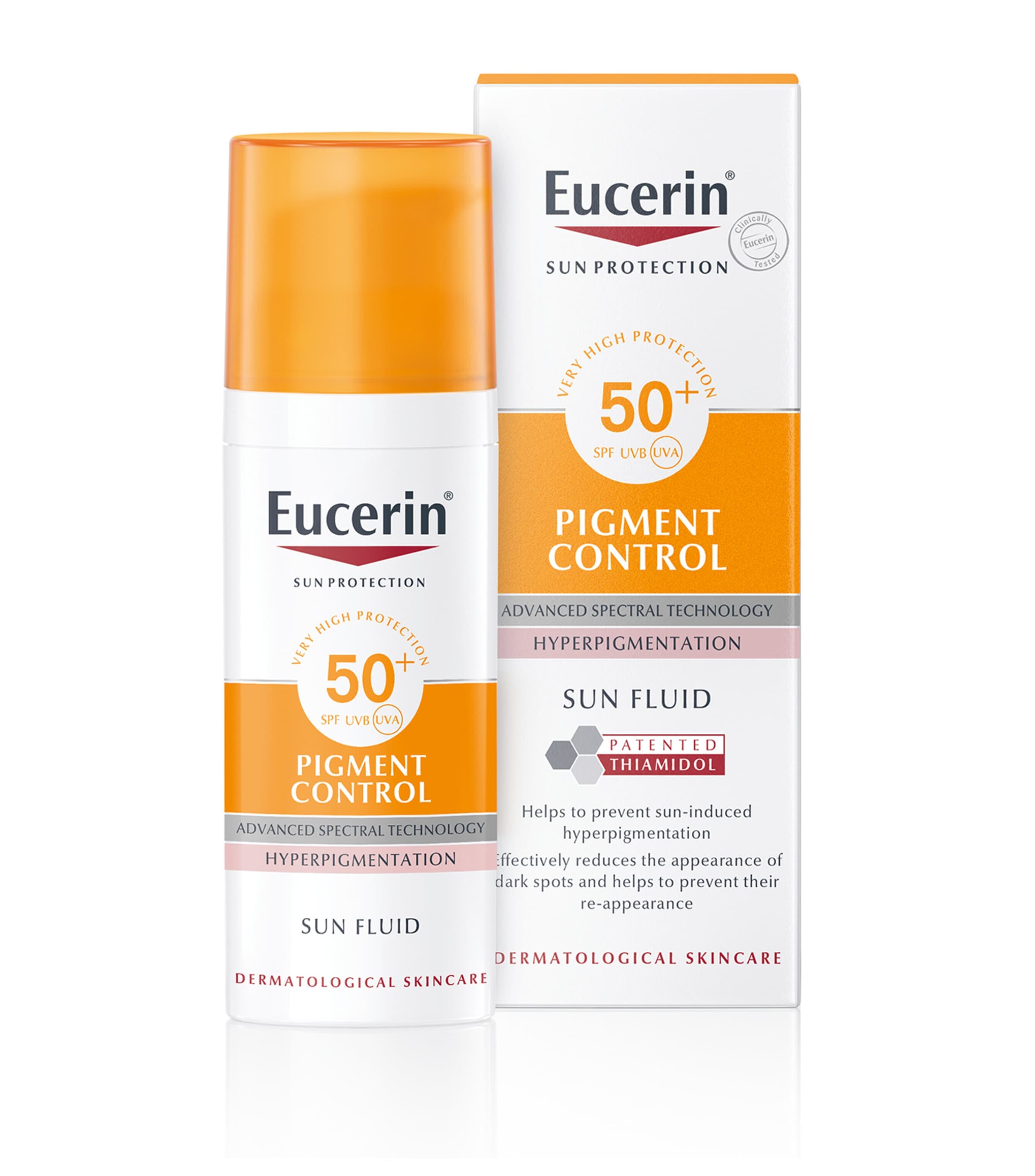 Shop Eucerin Pigment Control Sun Fluid Spf 50+