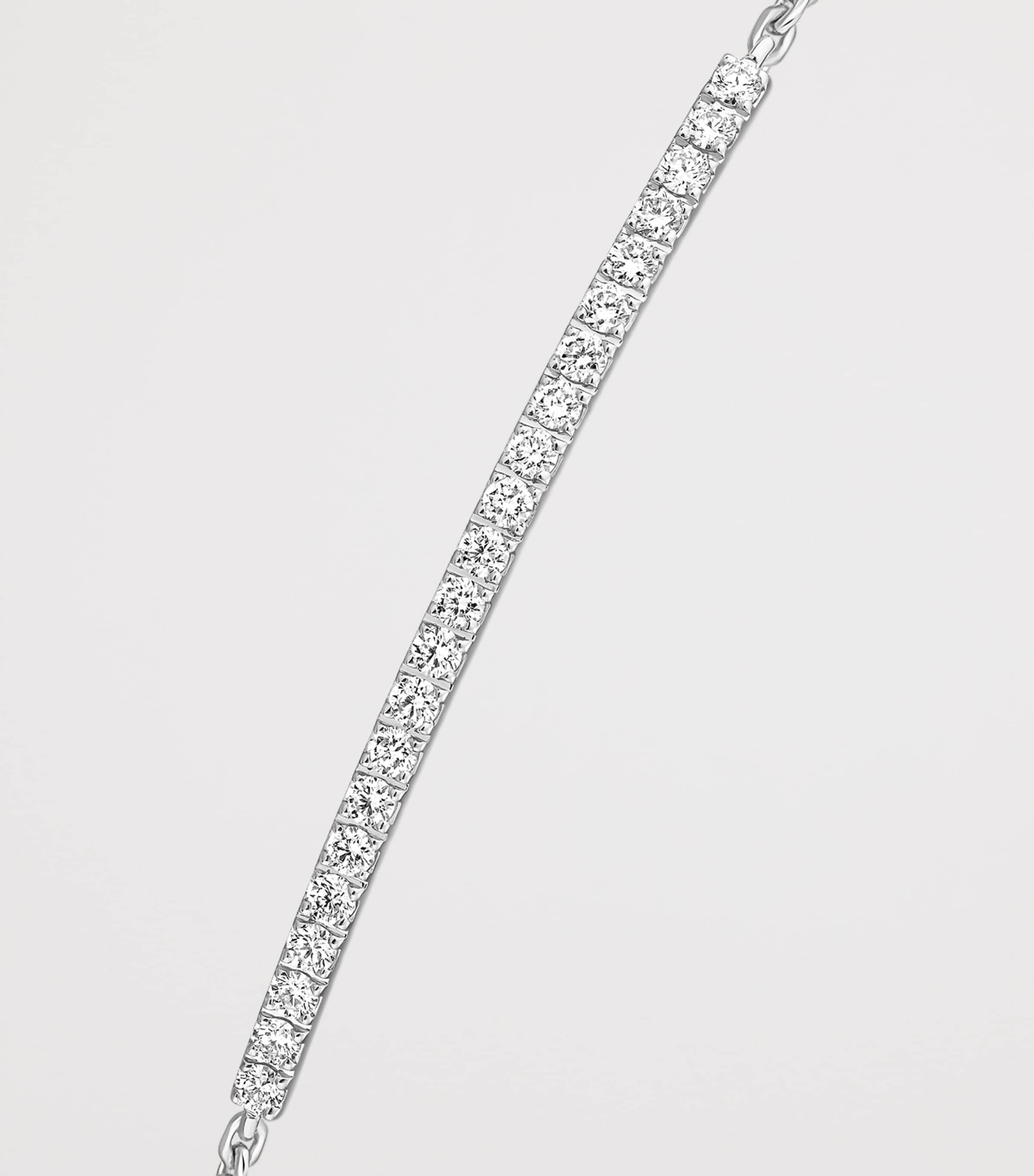 Messika Gatsby White Gold and Diamond Pavé Chain Bracelet (0.25ct) White Gold Image 3