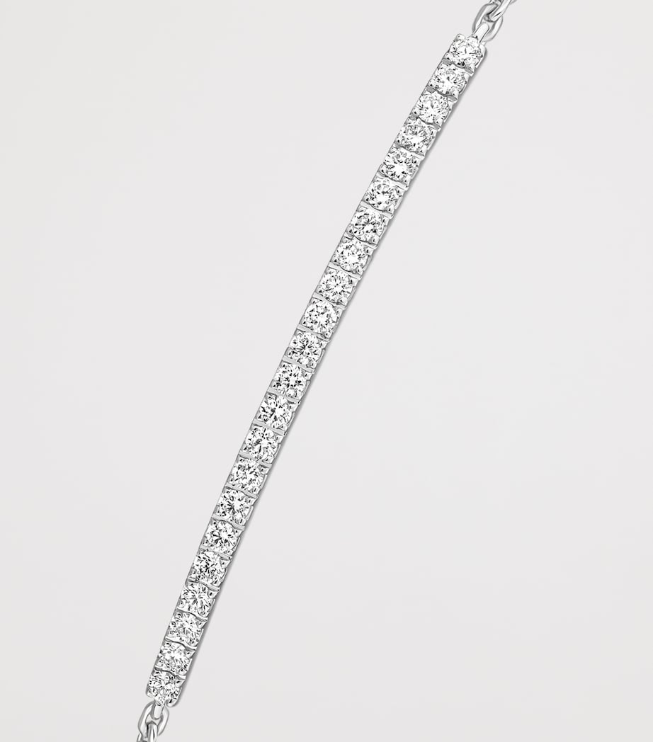 Messika Gatsby White Gold and Diamond Pavé Chain Bracelet (0.25ct) White Gold Image 3