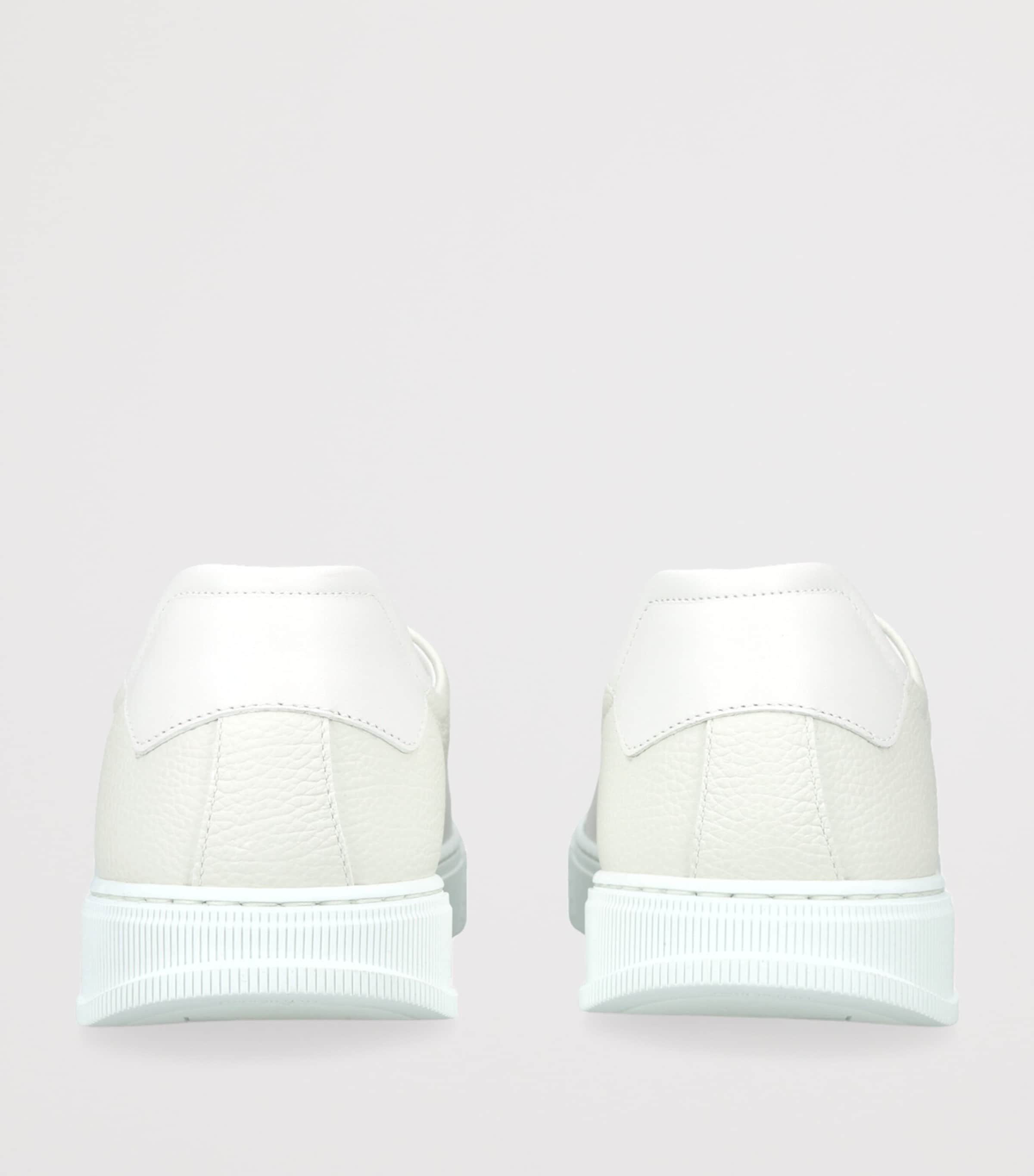 Salvatore Ferragamo Leather Clayton Sneakers White Image 2
