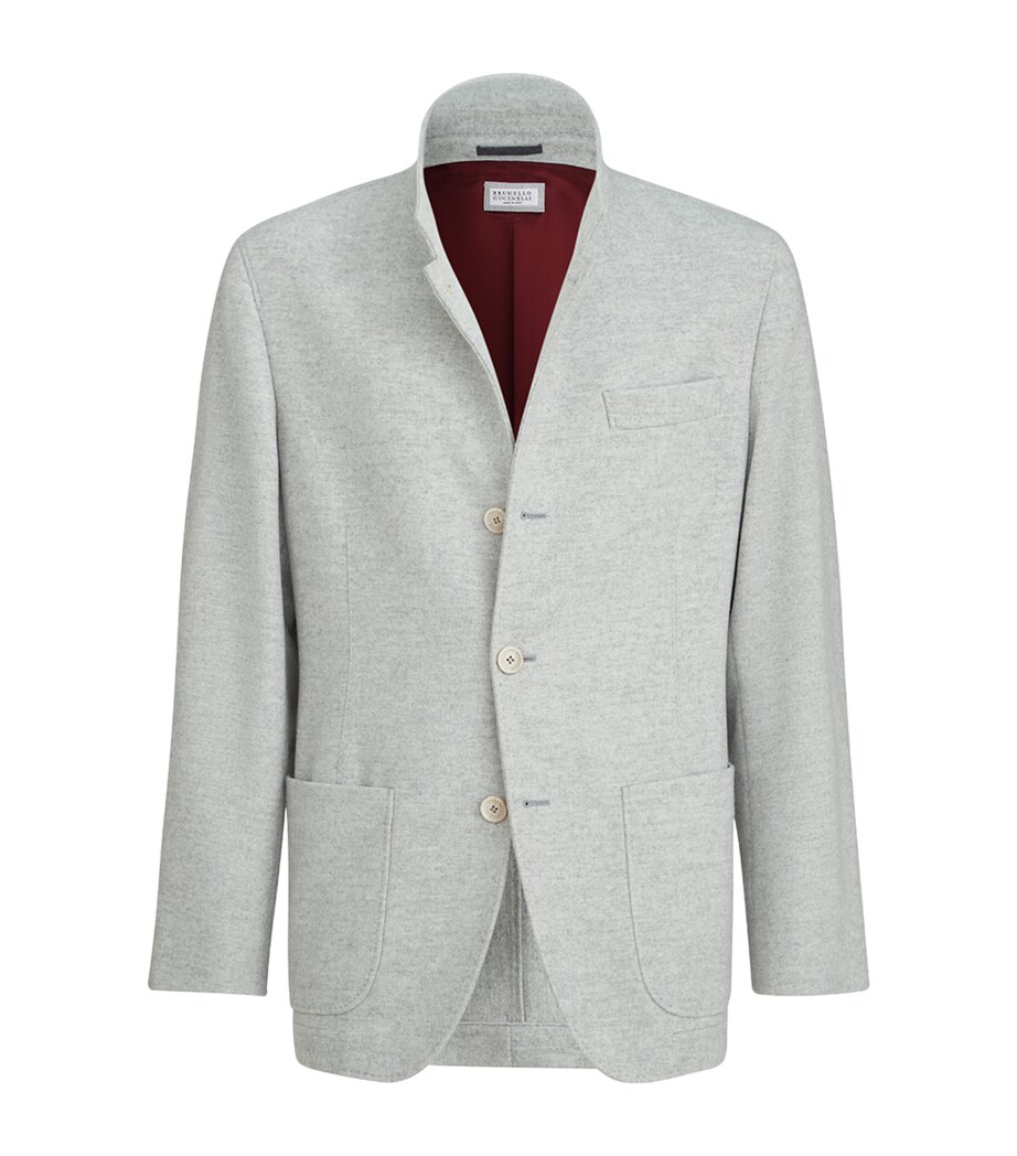 Brunello Cucinelli Mens Water-Resistant Cashmere Blazer Image 1
