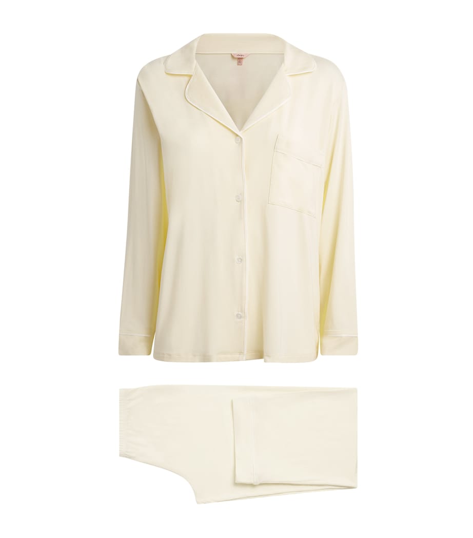 Eberjey Womens Gisele Pyjama Set Bciv Buttercrea Image 1