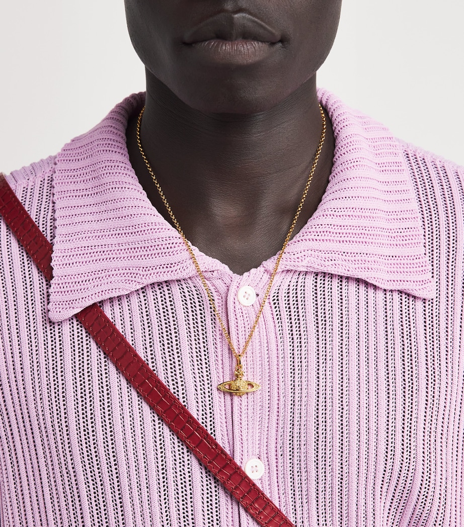 Vivienne Westwood Crystal Bas Relief Necklace Gold Light Image 5