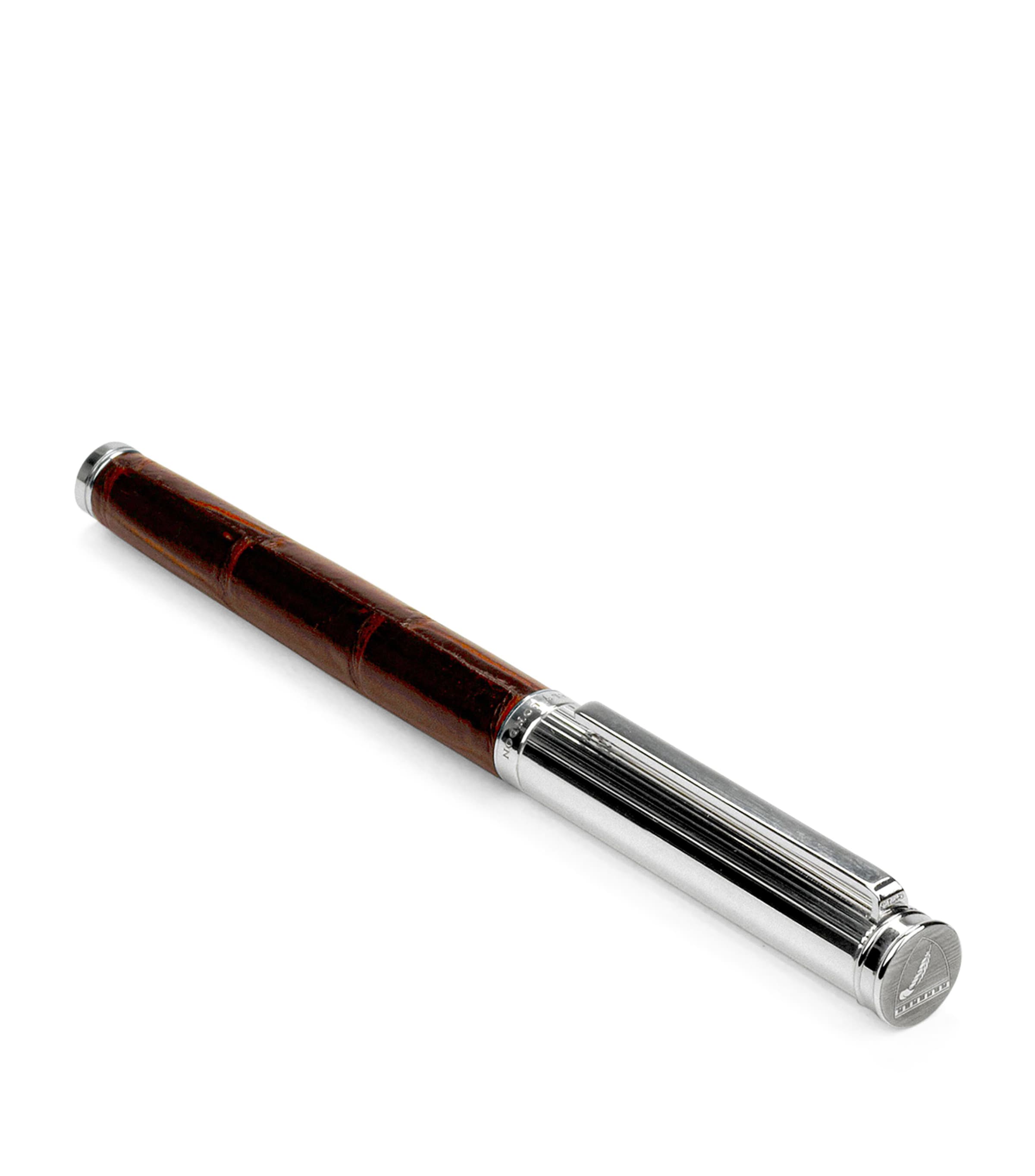 Aspinal Of London London Rollerball Pen In Brown