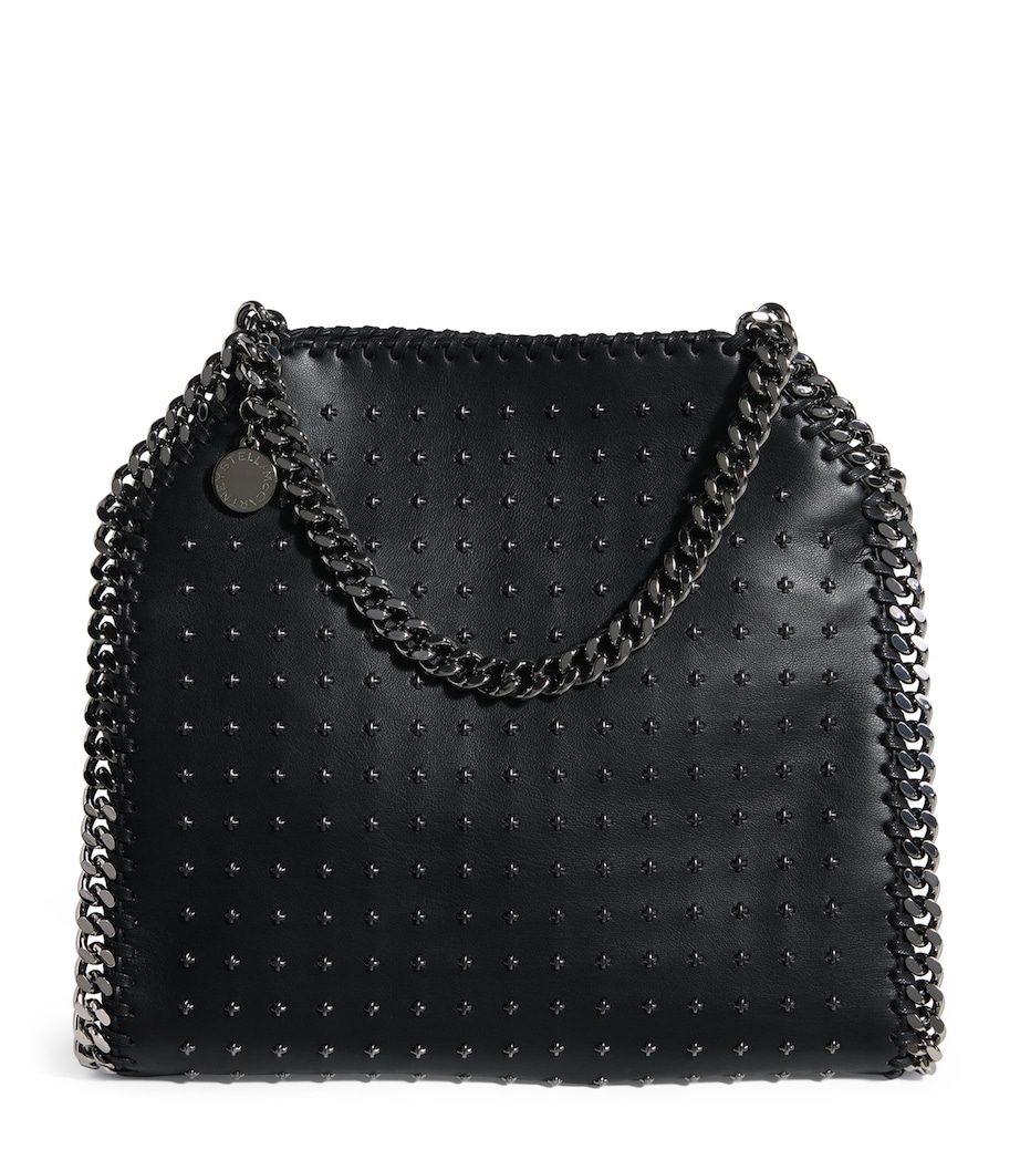 Mini Star-Studded Falabella Tote Bag 1000 BLACK Image 1