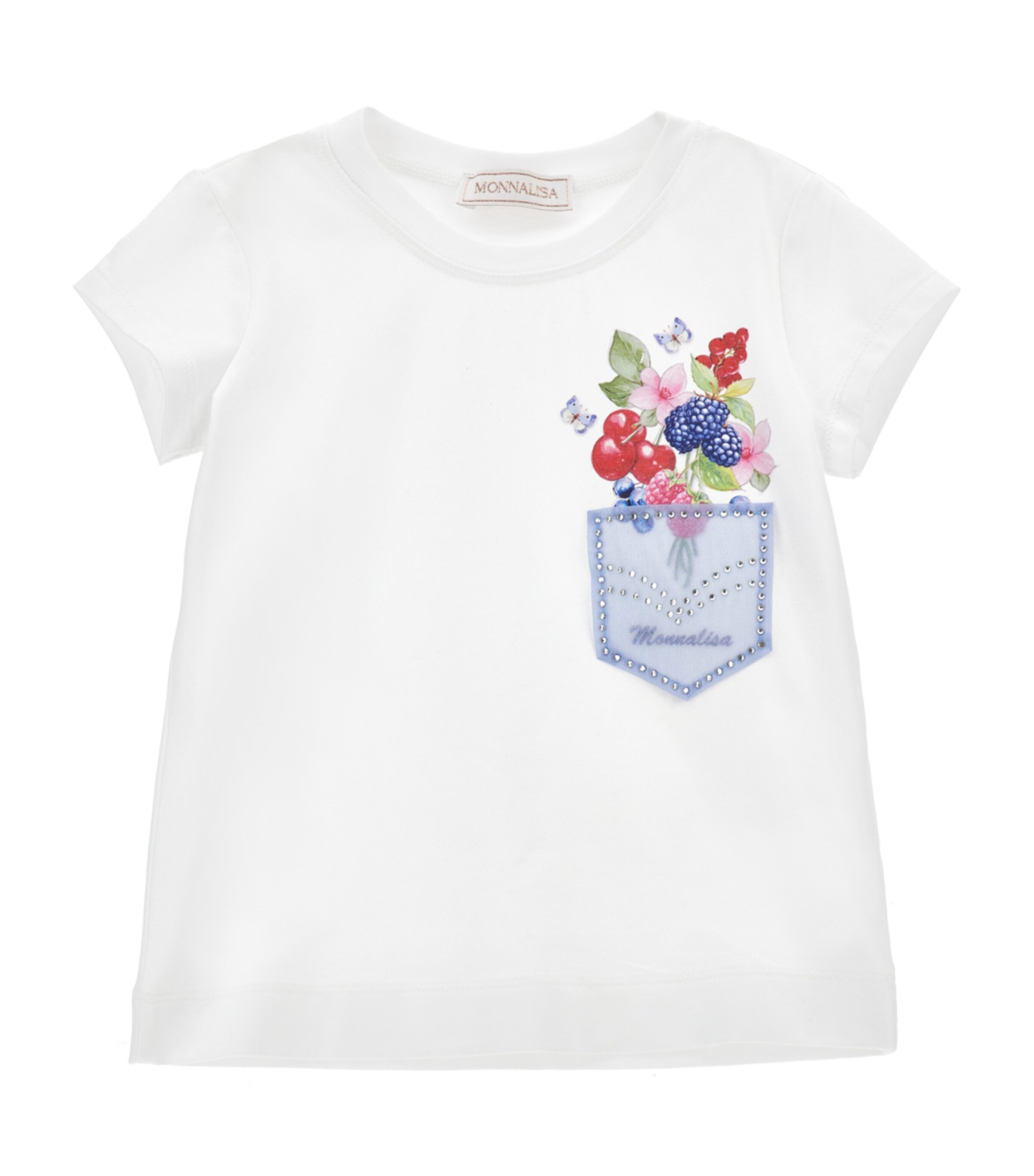 Floral Appliqué T-Shirt (2-16 Years) BIANCO+NUVOLA Image 1