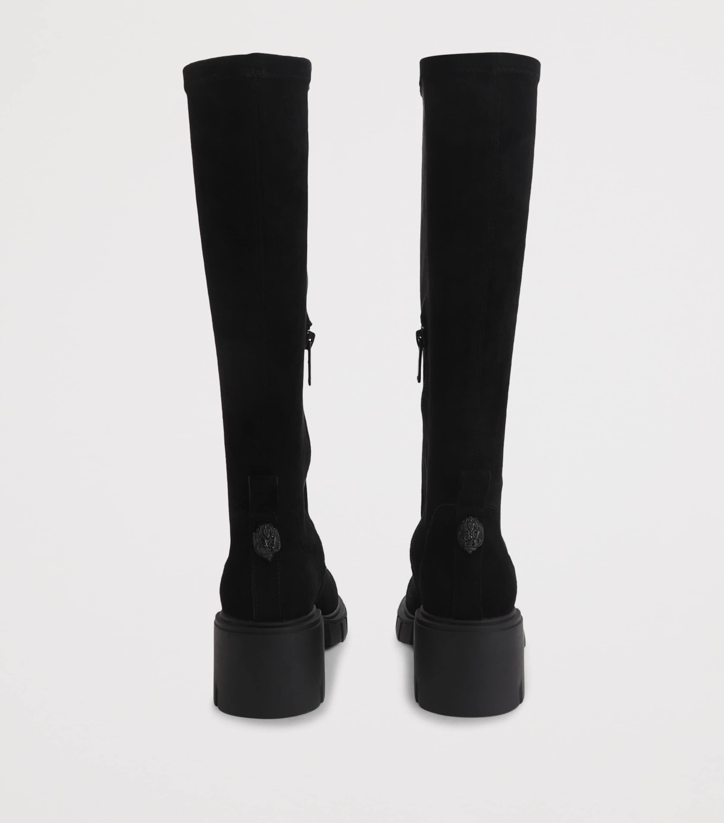 Kurt Geiger London Suede Clarence Knee-High Boots Black Image 3