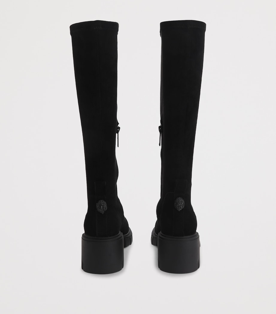 Kurt Geiger London Suede Clarence Knee-High Boots Black Image 3