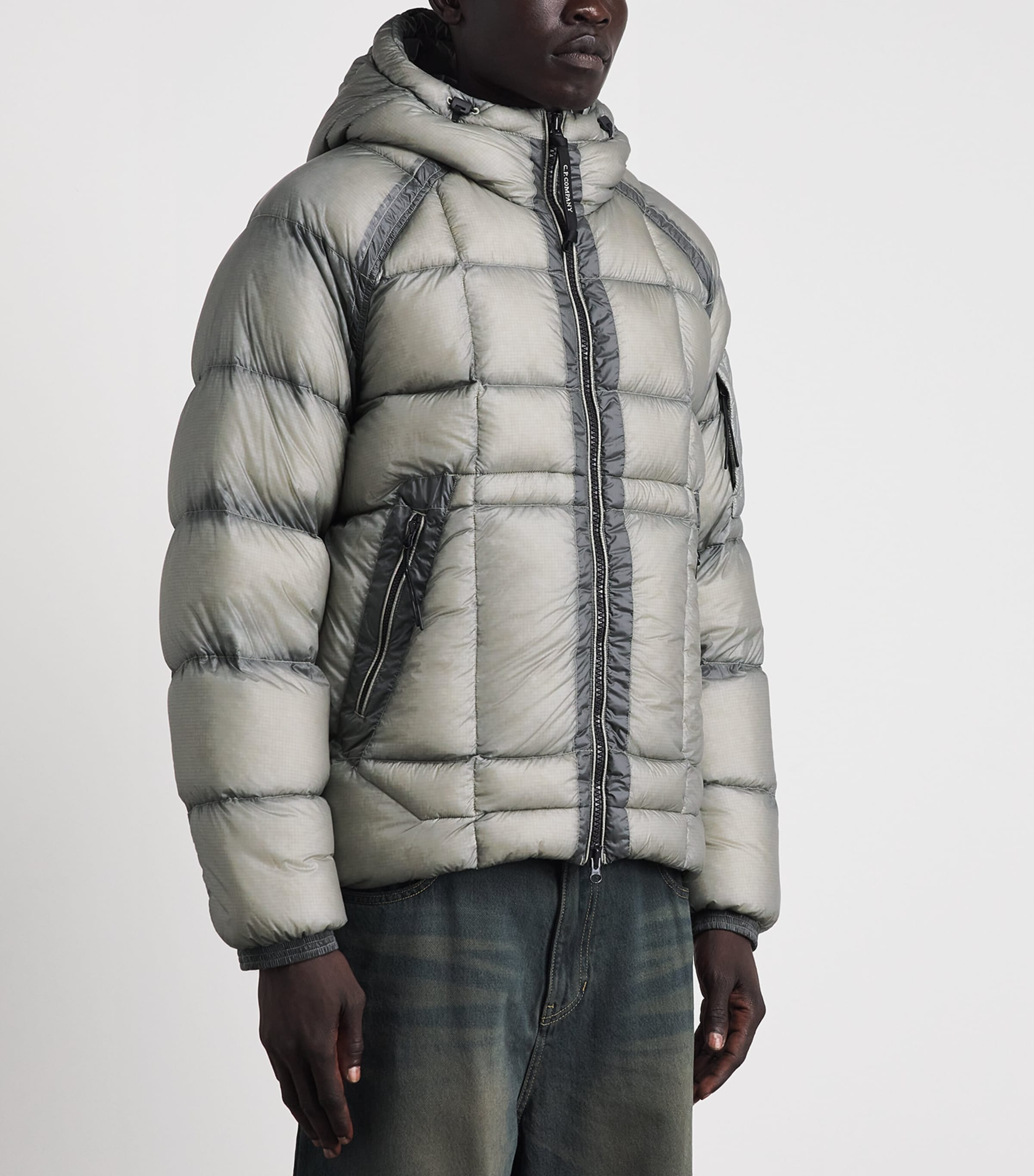 C.P. Company Mens D.D. Shell Hooded Down Puffer Jacket Image 4