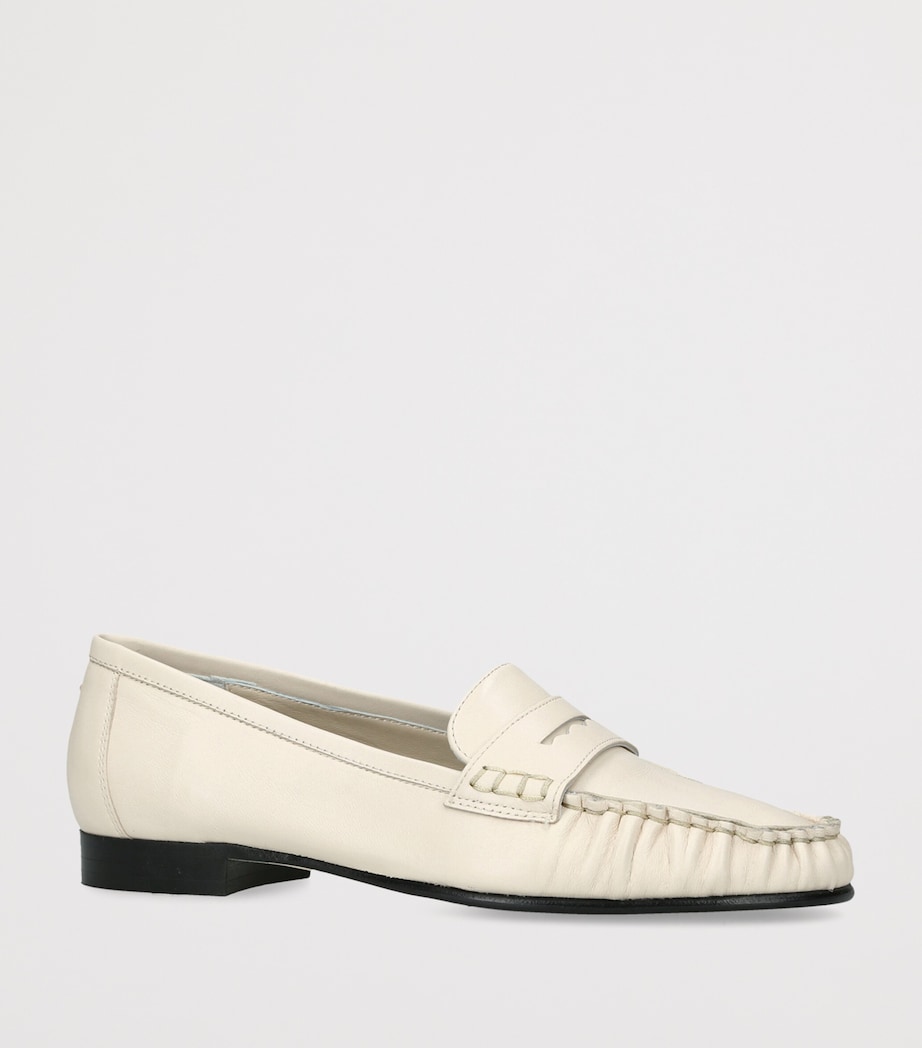 aeyde Leather Aldous Loafer Cream Image 2